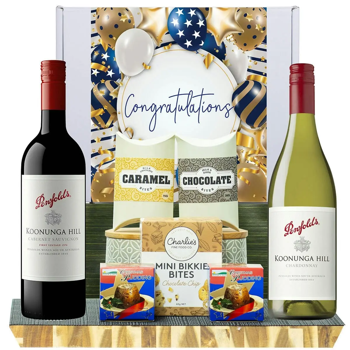 26904F Congratulations Hamper with Penfolds Koonunga Hill Cabernet Sauvignon