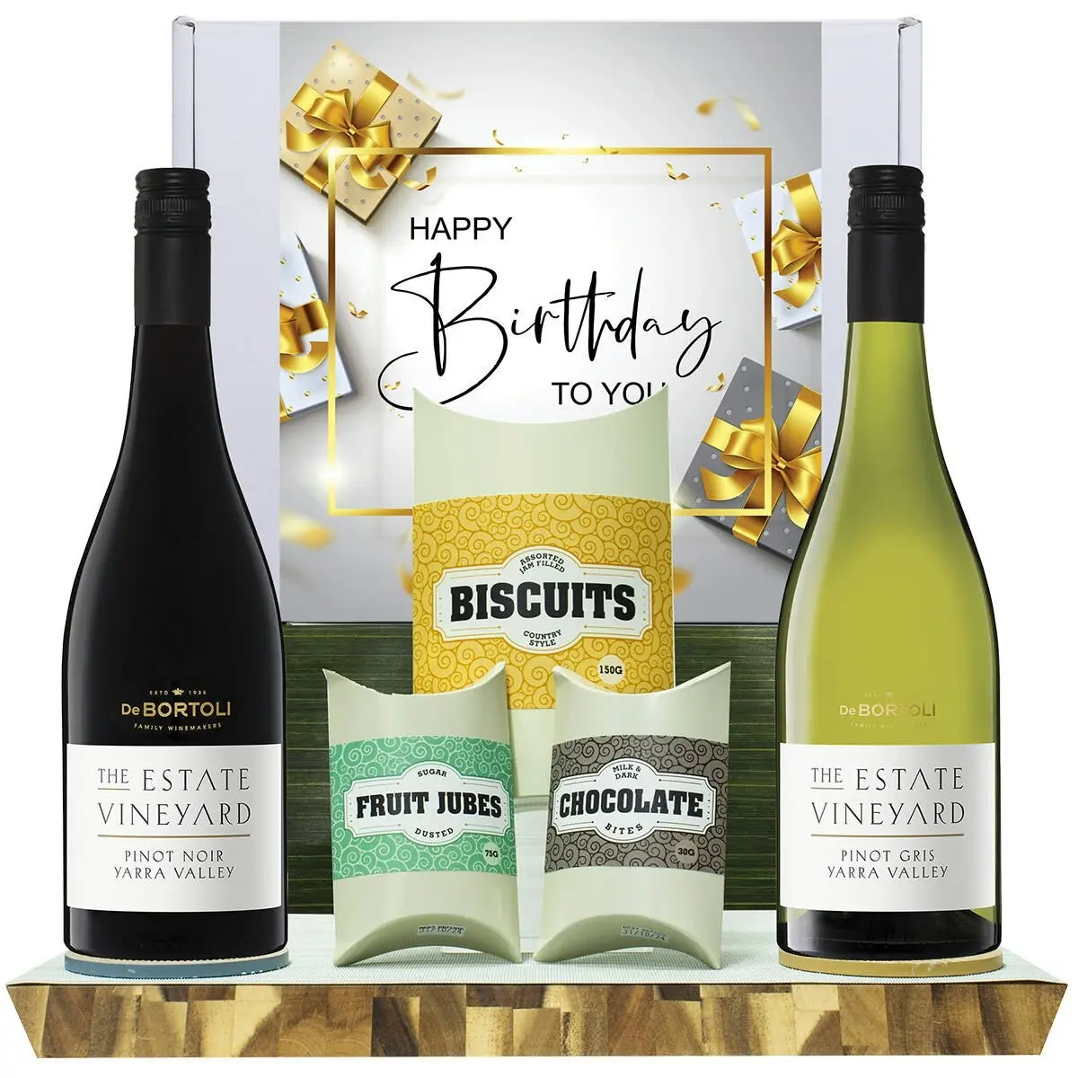 20229C Happy Birthday Gourmet Hamper with De Bortoli The Estate Collection