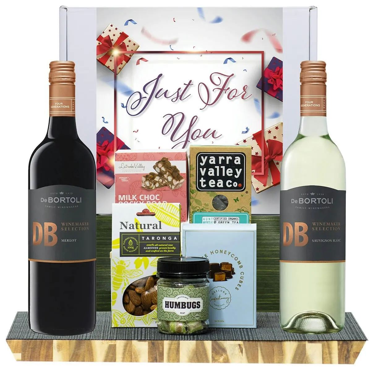 29126E Just For You Gourmet Hamper with De Bortoli DB Merlot