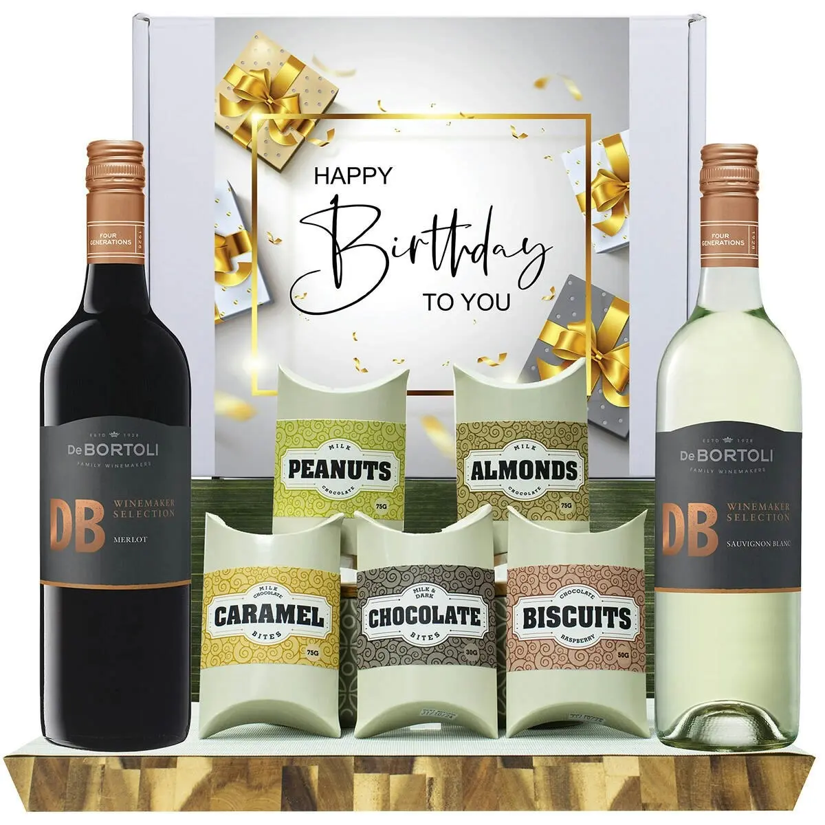 20726C Happy Birthday Gourmet Hamper with De Bortoli DB