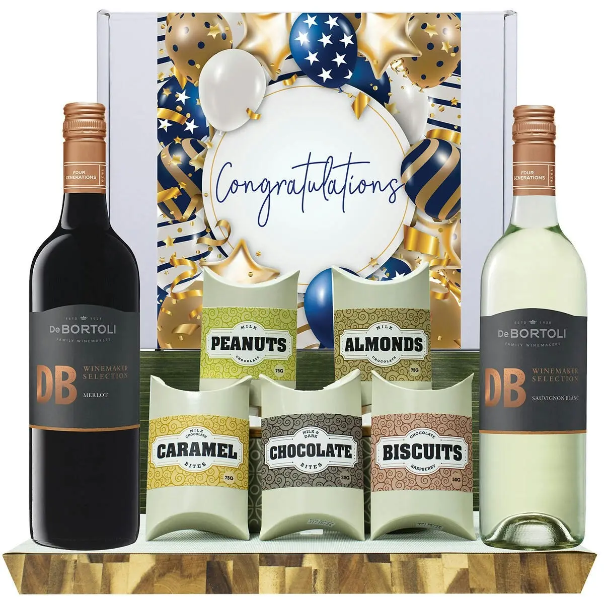 20726F Congratulations Gourmet Hamper with De Bortoli DB