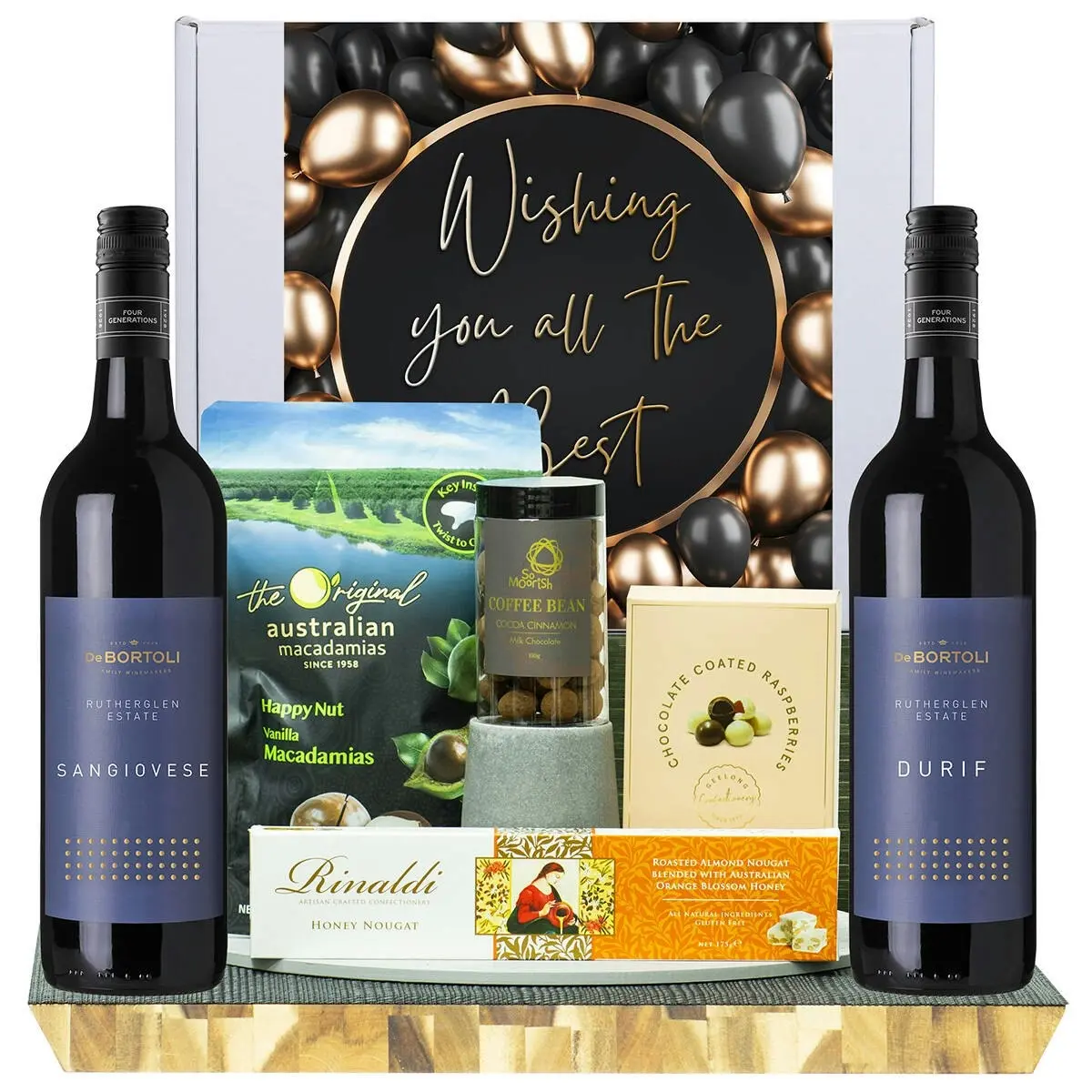 22432D All The Best Gourmet Hamper with De Bortoli Rutherglen Durif