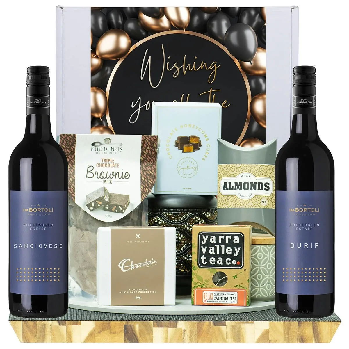 22532D All The Best Gourmet Hamper with De Bortoli Rutherglen Sangiovese