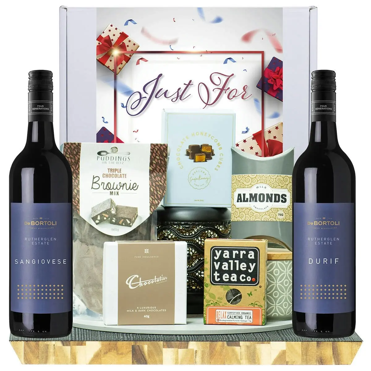 22532E Just For You Gourmet Hamper with De Bortoli Rutherglen Sangiovese