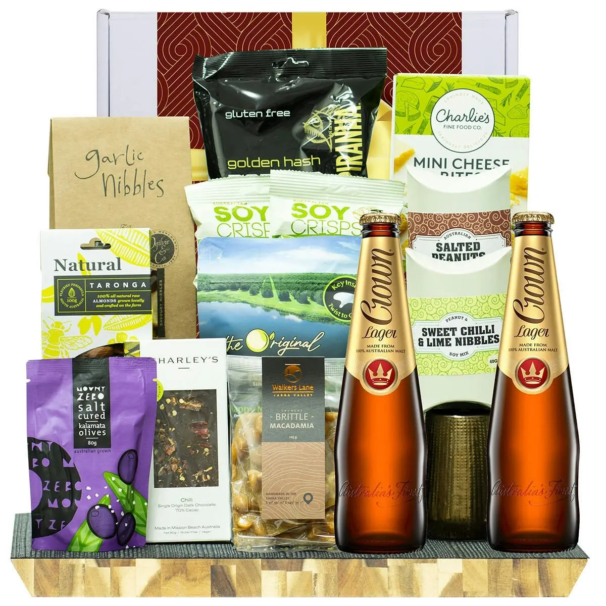 25086A Gourmet Hamper with Crown Lager