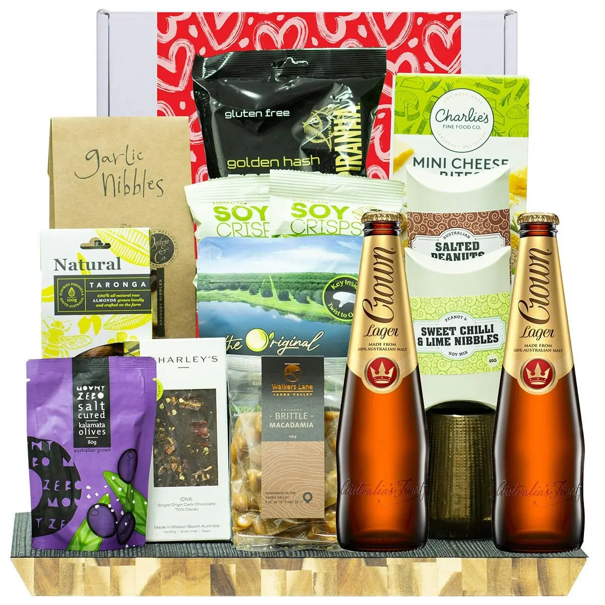 25086L Gourmet Hamper with Crown Lager