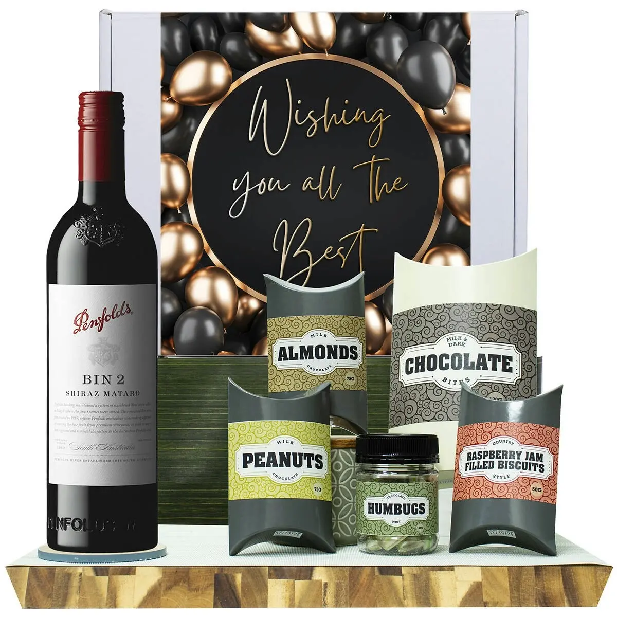 20406D All The Best Gourmet Hamper with Penfolds Bin 2