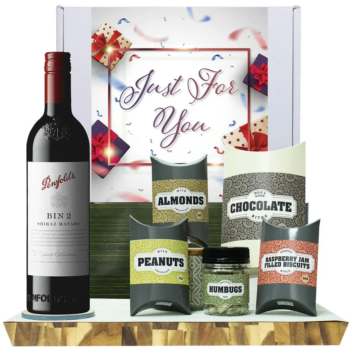 20406E Just For You Gourmet Hamper with Penfolds Bin 2