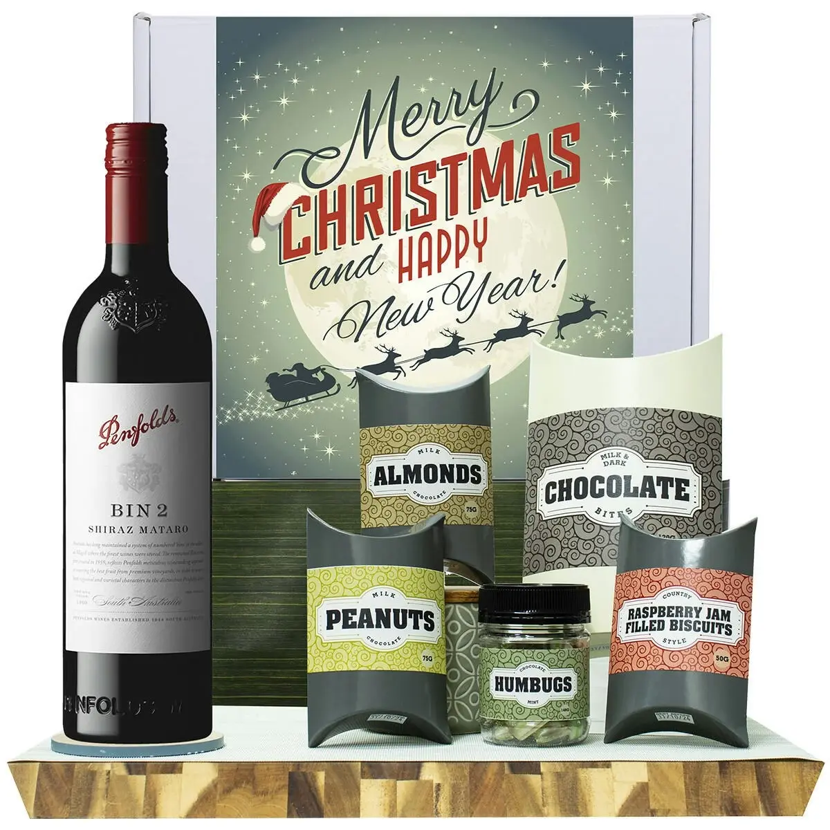 20406W Christmas Gourmet Hamper with Penfolds Bin 2