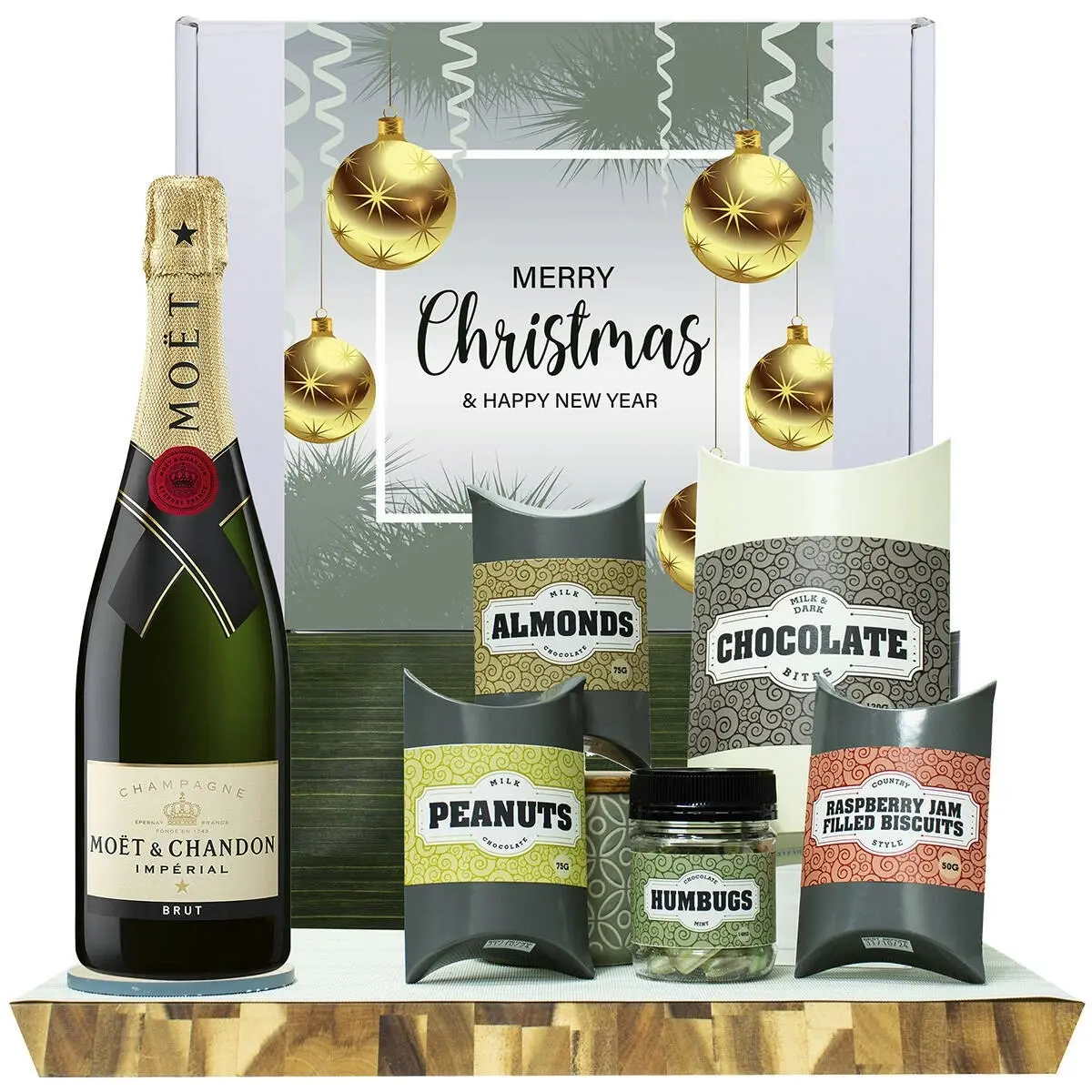 20461U Christmas Gourmet Hamper with Moet & Chandon