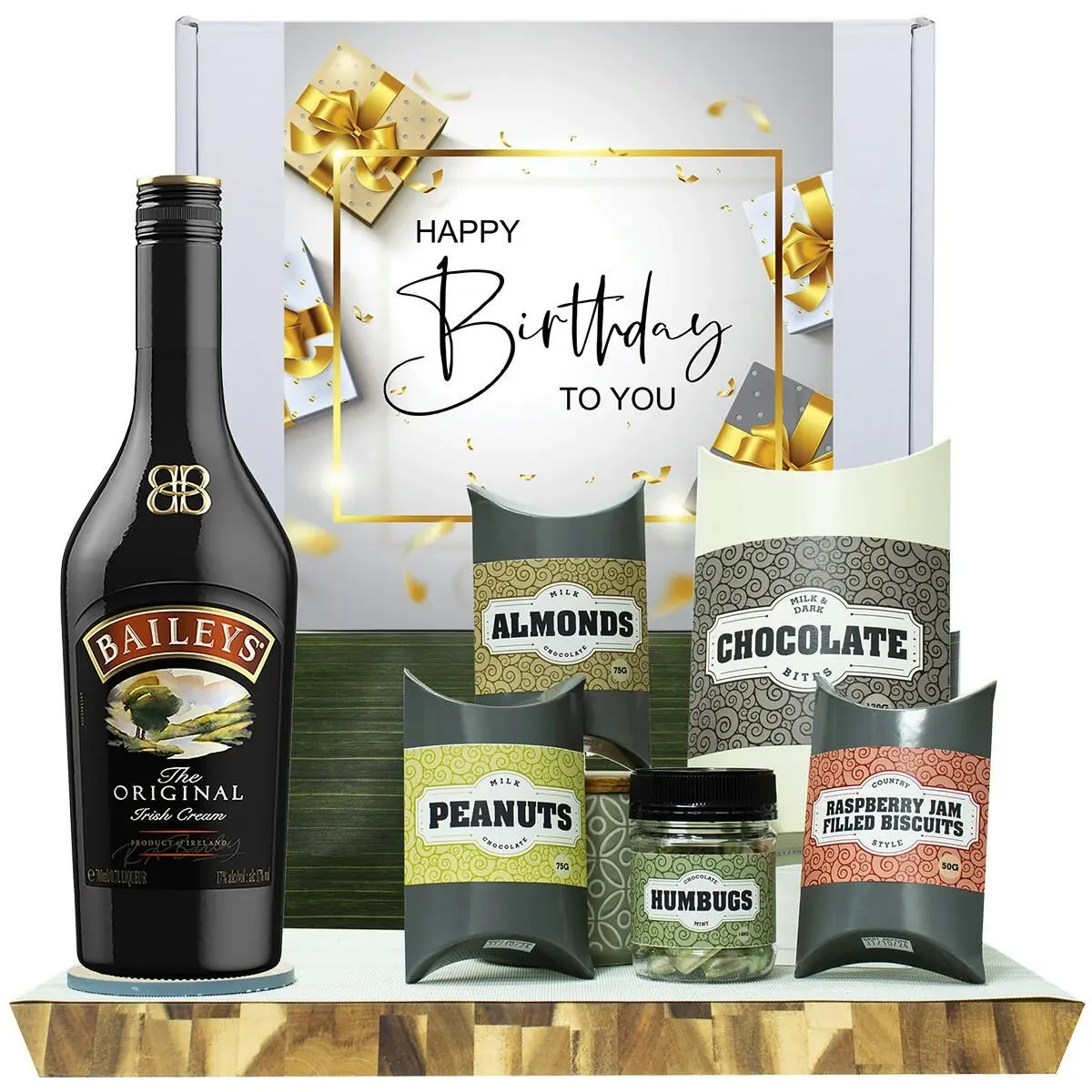 20472C Happy Birthday Gourmet Hamper with Baileys Irish Cream