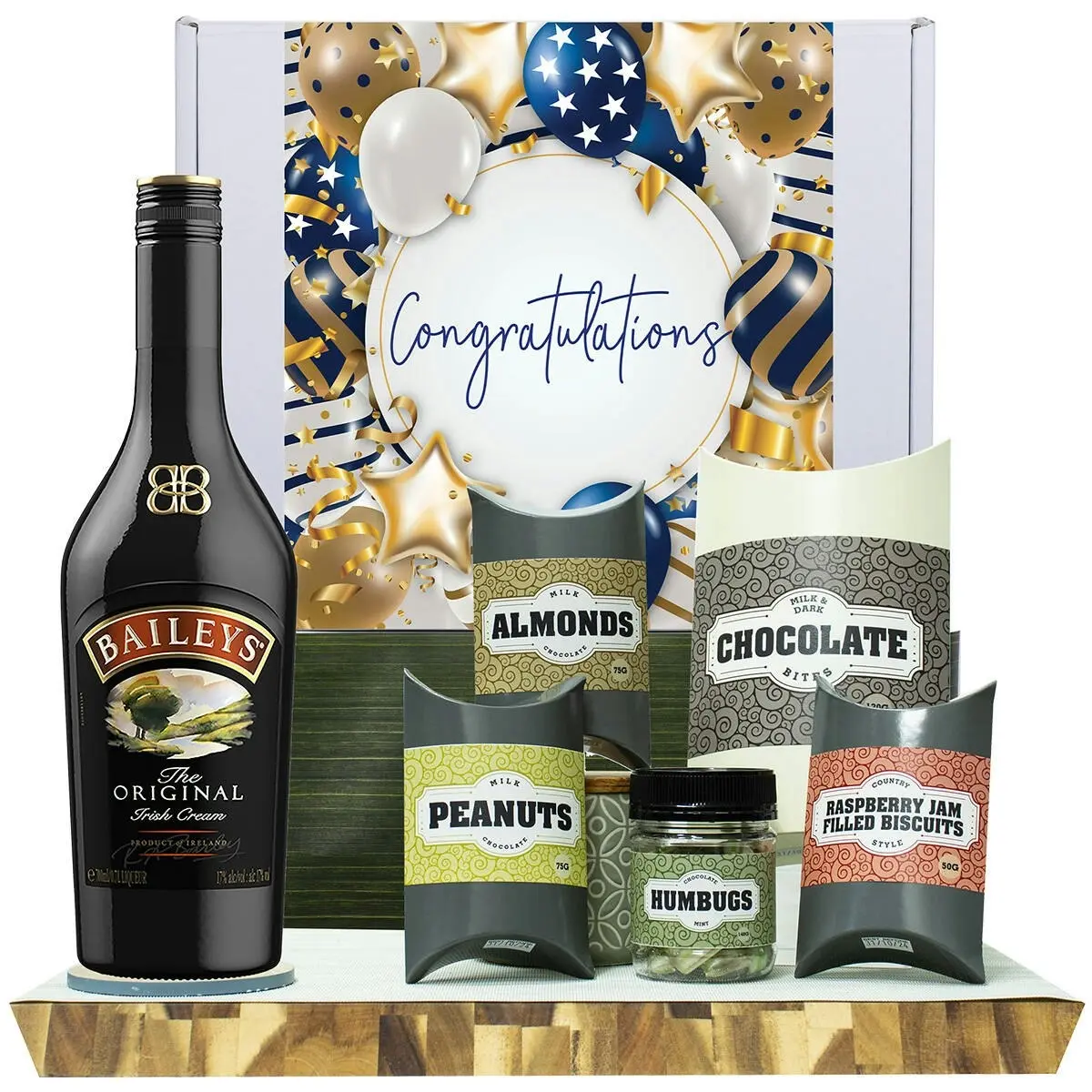 20472F Congratulations Gourmet Hamper with Baileys Irish Cream