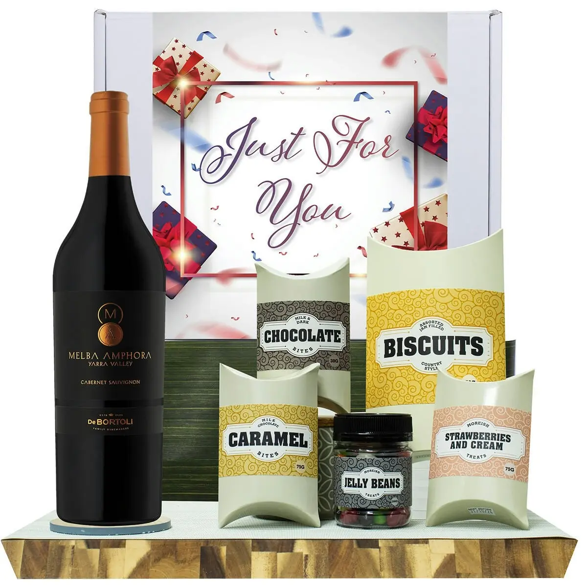 20533E Just For You Gourmet Hamper with De Bortoli Melba Amphora Cabernet Sauvignon