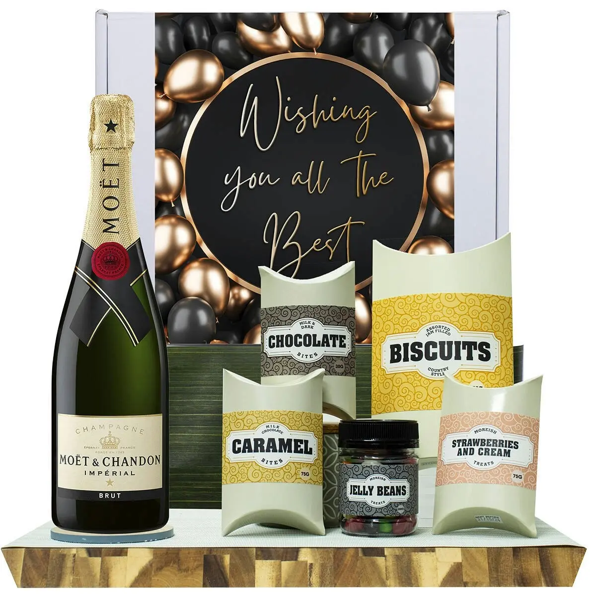 20561D All The Best Gourmet Hamper with Moet & Chandon