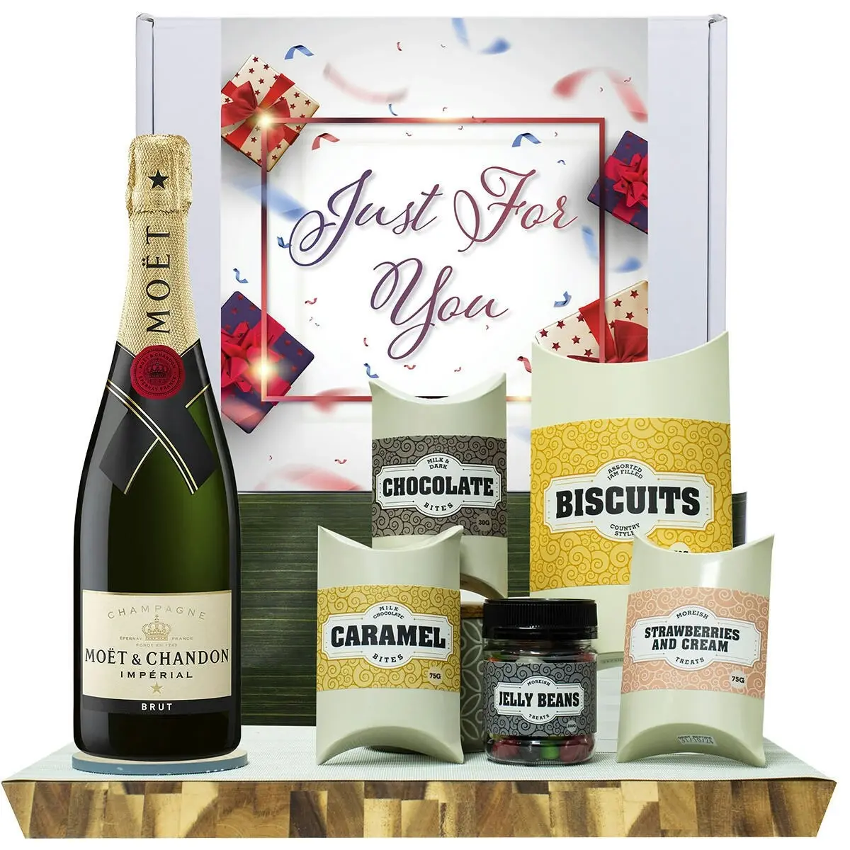 20561E Just For You Gourmet Hamper with Moet & Chandon