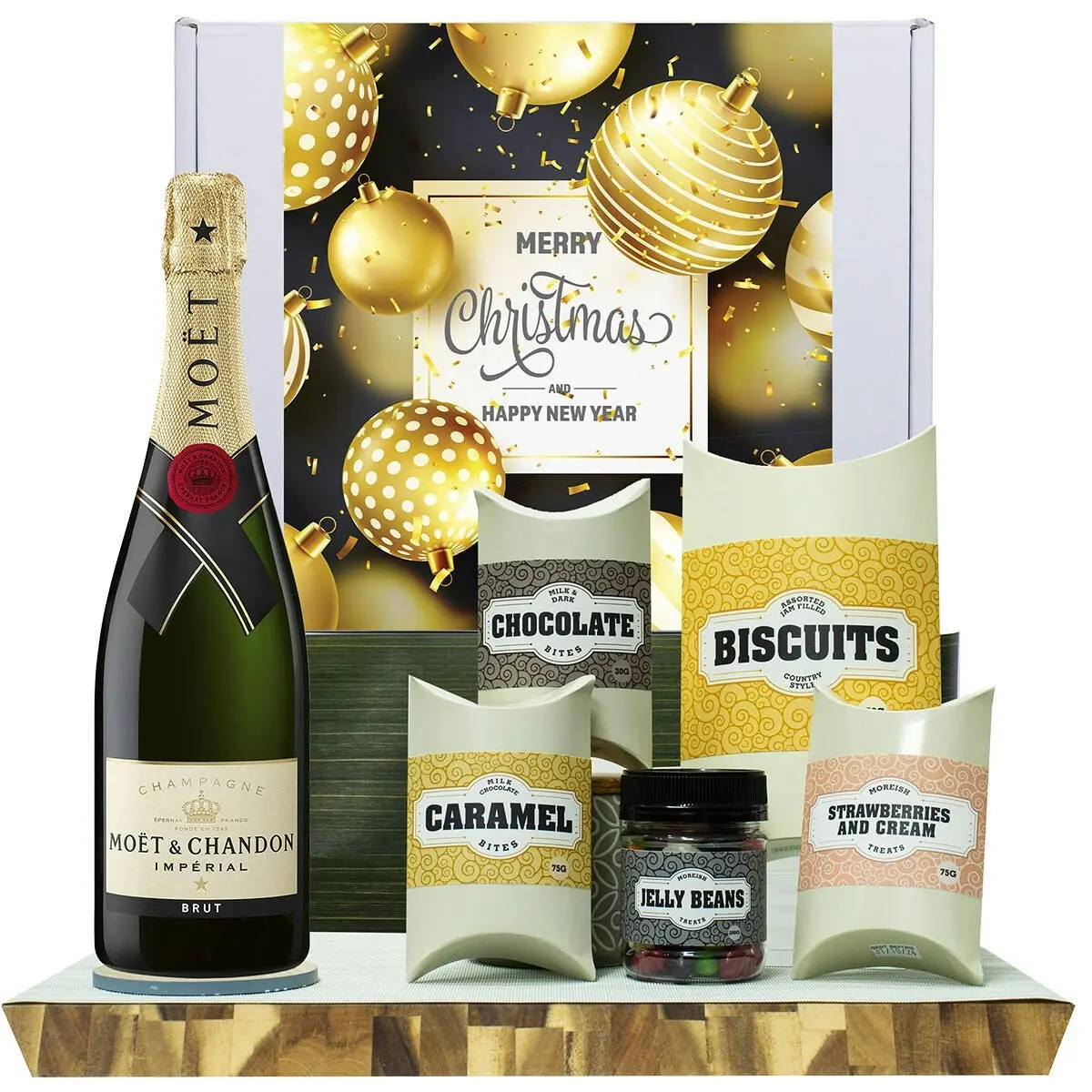 20561V Christmas Gourmet Hamper with Moet & Chandon