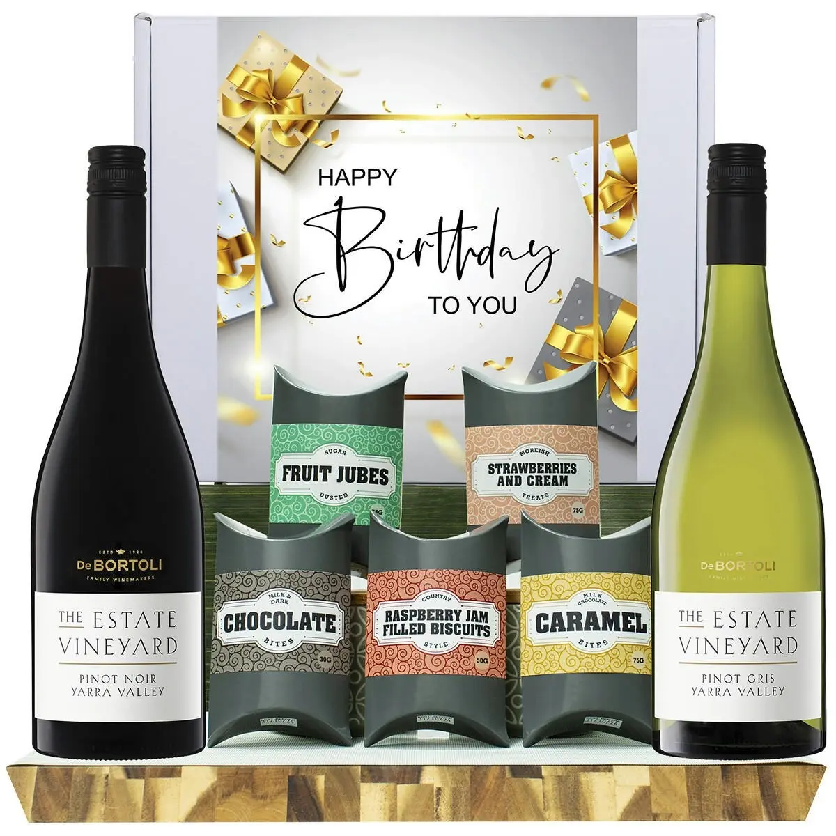 20829C Happy Birthday Gourmet Hamper with De Bortoli The Estate Collection