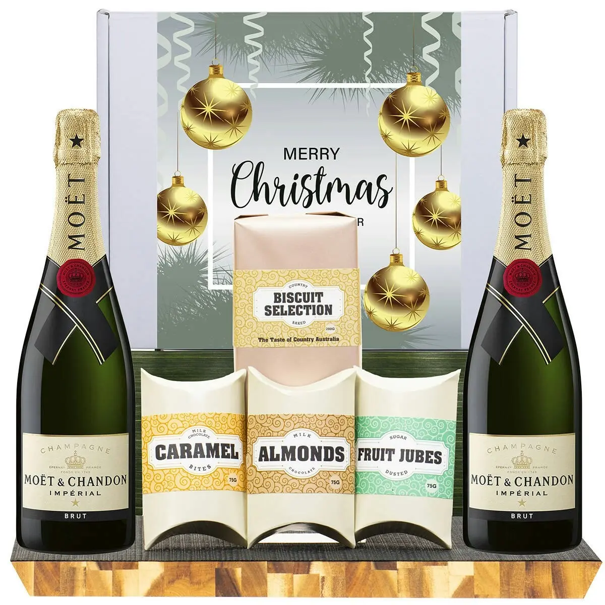 21061U Christmas Gourmet Hamper with Moet & Chandon