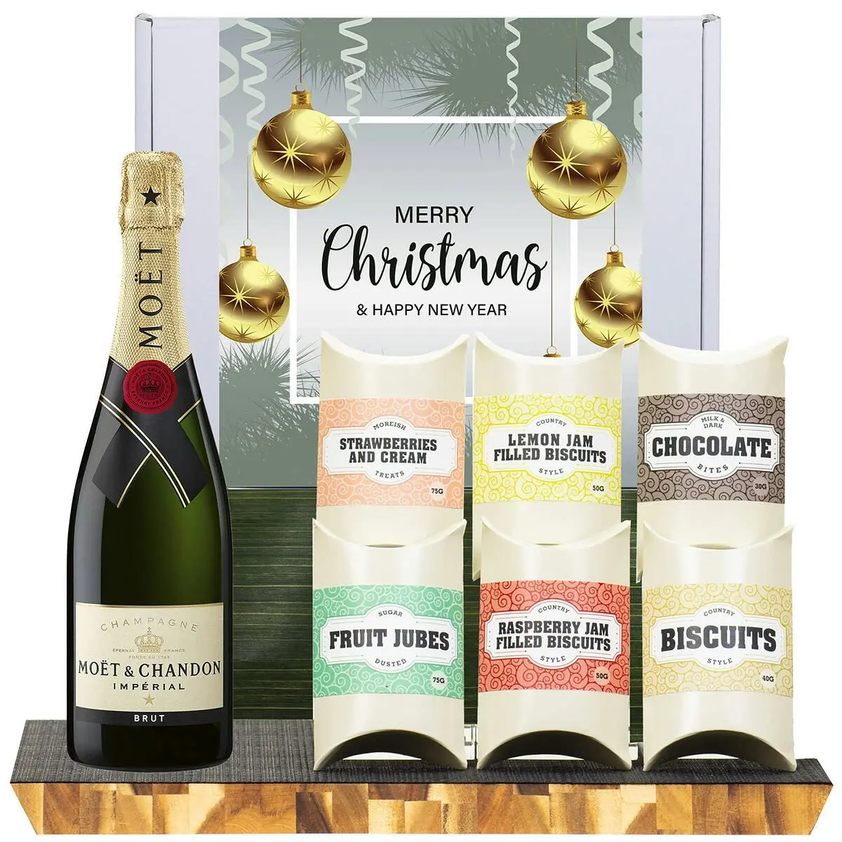 21561U Christmas Gourmet Hamper with Moet & Chandon