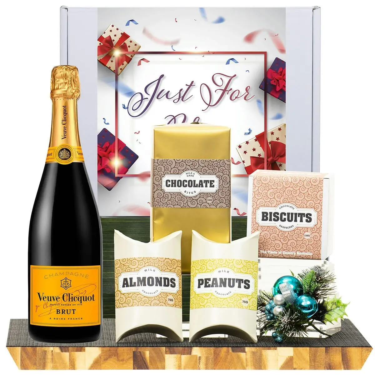 21662E Just For You Gourmet Hamper with Veuve Clicquot Brut