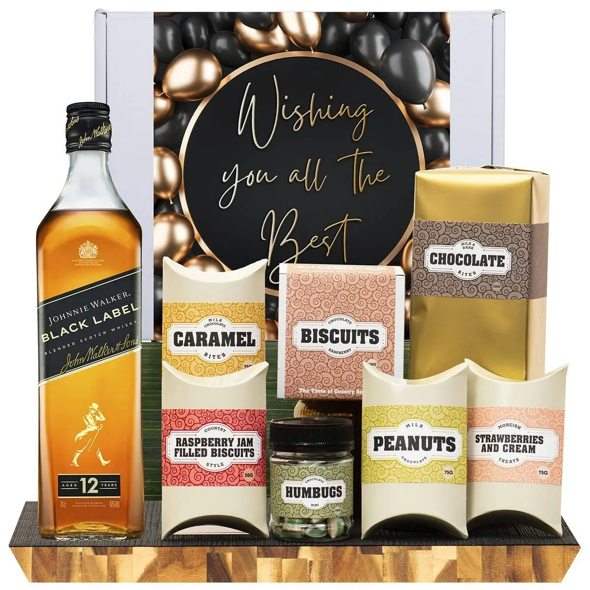 21871D All The Best Gourmet Hamper with Johnnie Walker Black Label