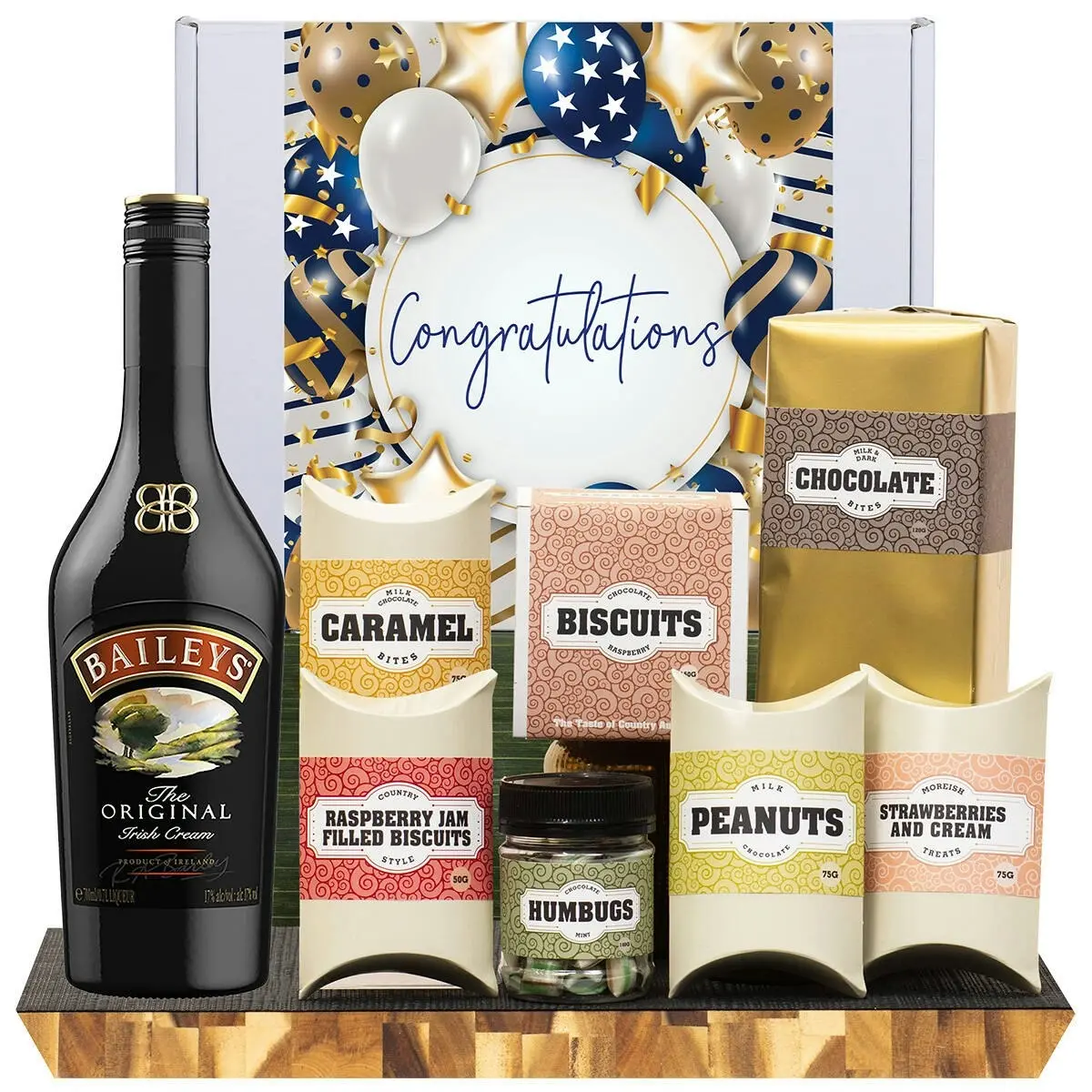 21872F Congratulations Gourmet Hamper with Baileys Irish Cream