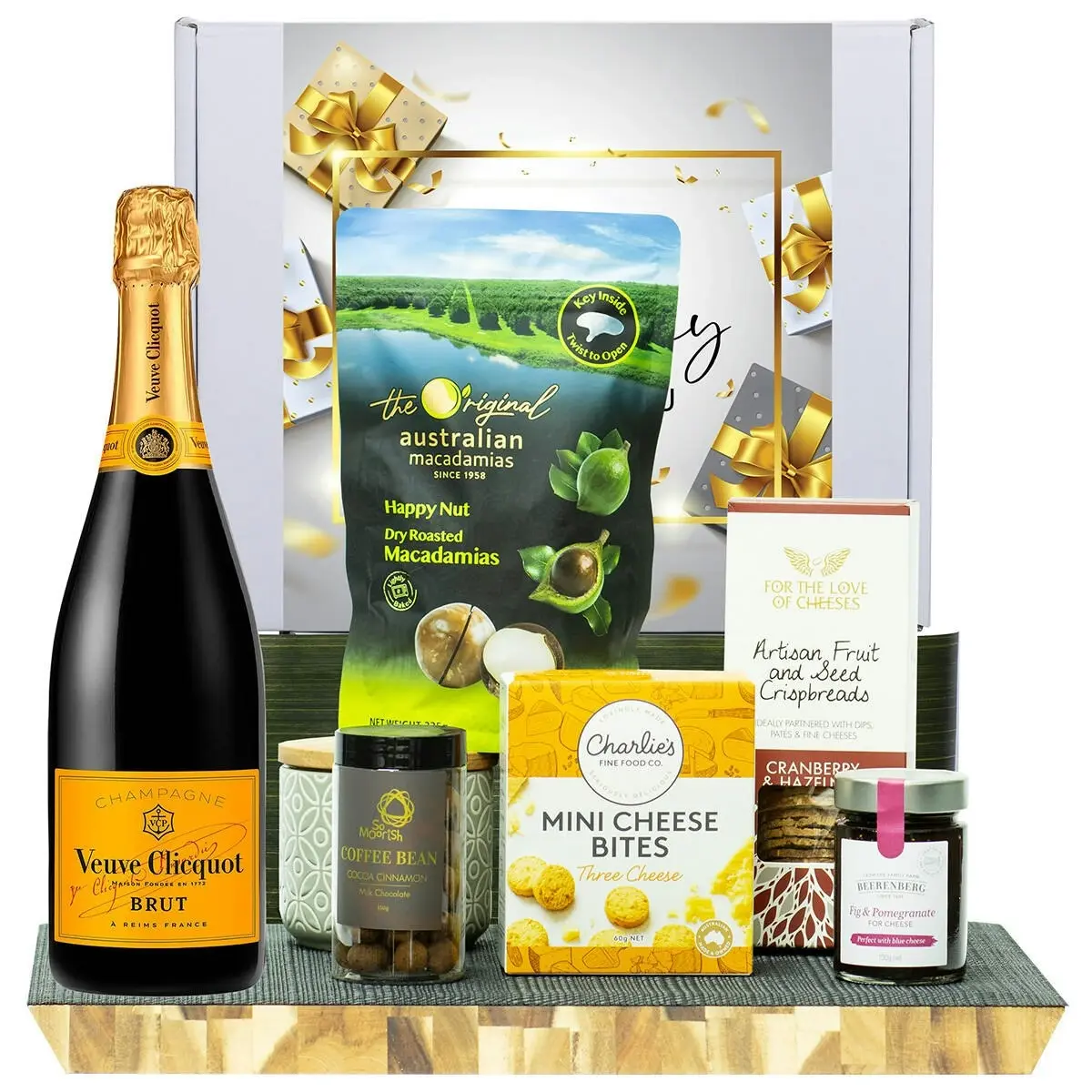 21962C Happy Birthday Gourmet Hamper with Veuve Clicquot Brut