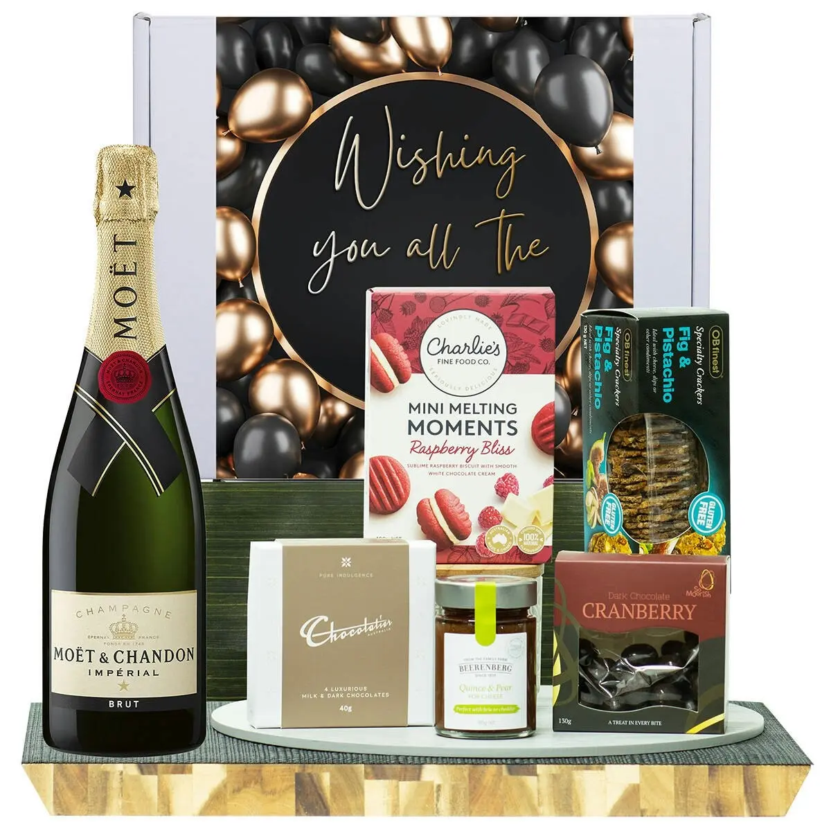 22061D All The Best Gourmet Hamper with Moet & Chandon