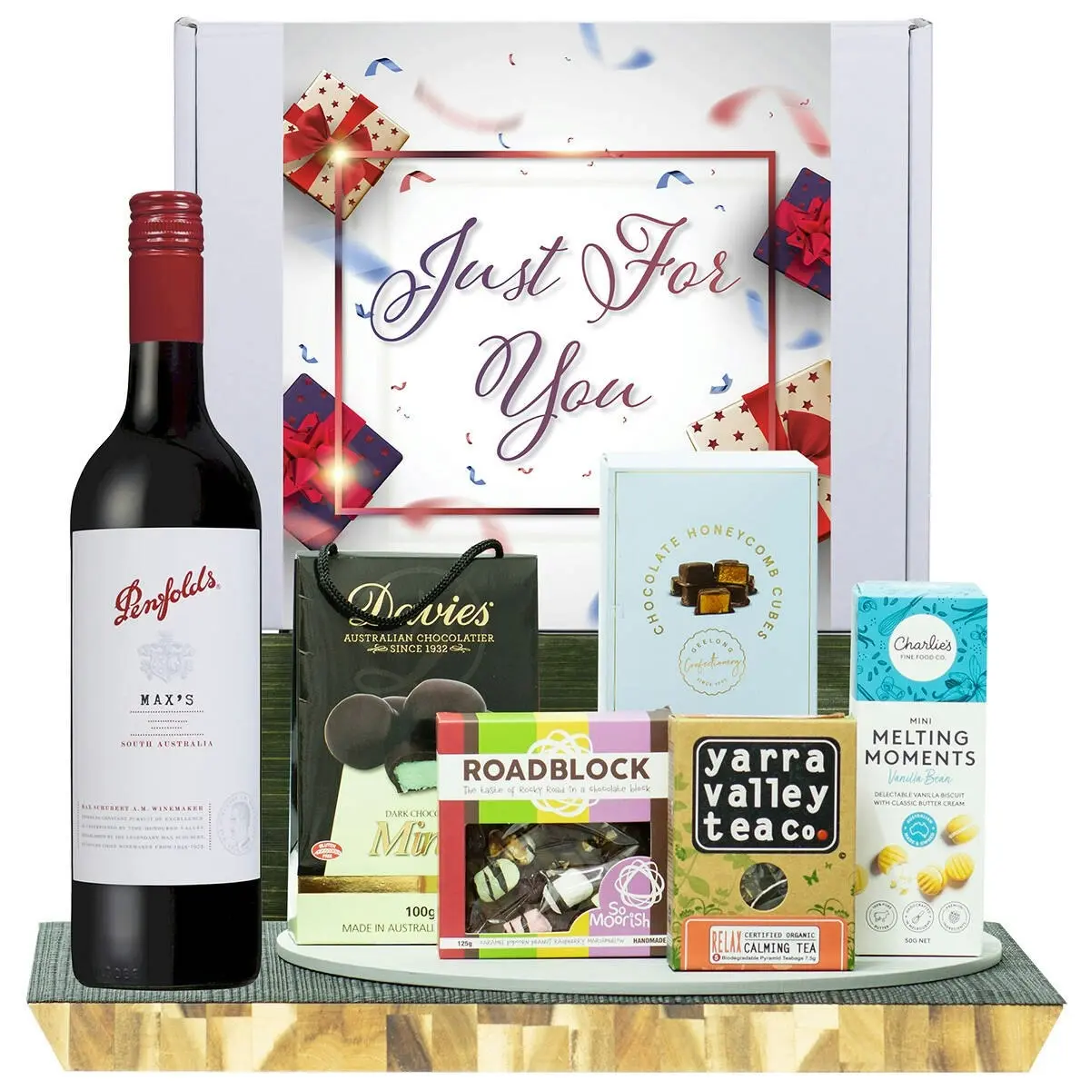 22105E Just For You Gourmet Hamper with Penfolds Max’s Cabernet Sauvignon