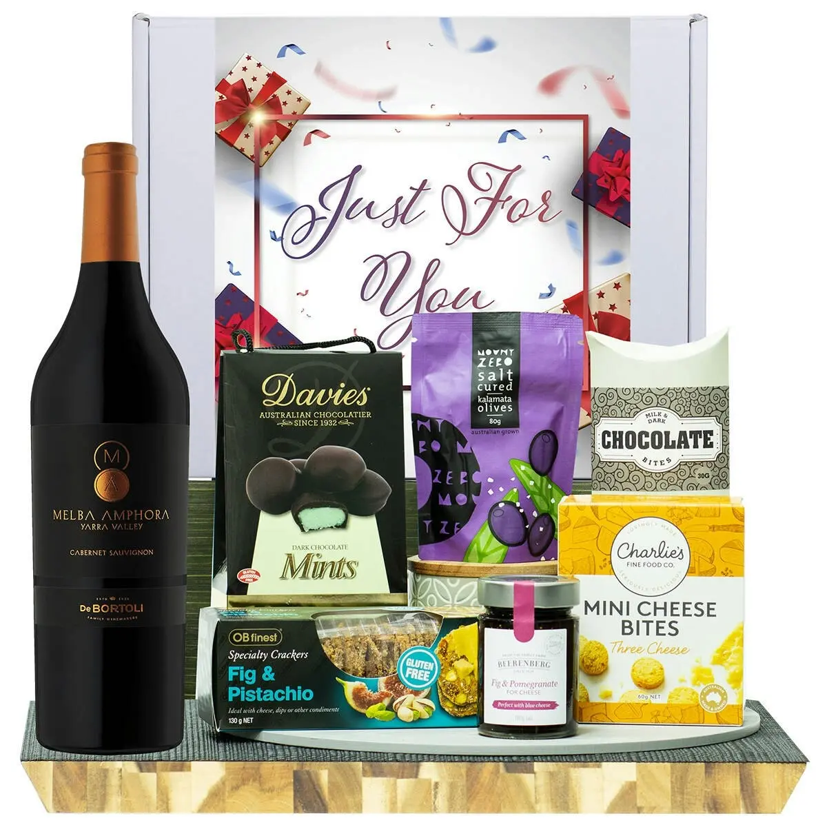 22233E Just For You Gourmet Hamper with De Bortoli Melba Amphora Cabernet Sauvignon