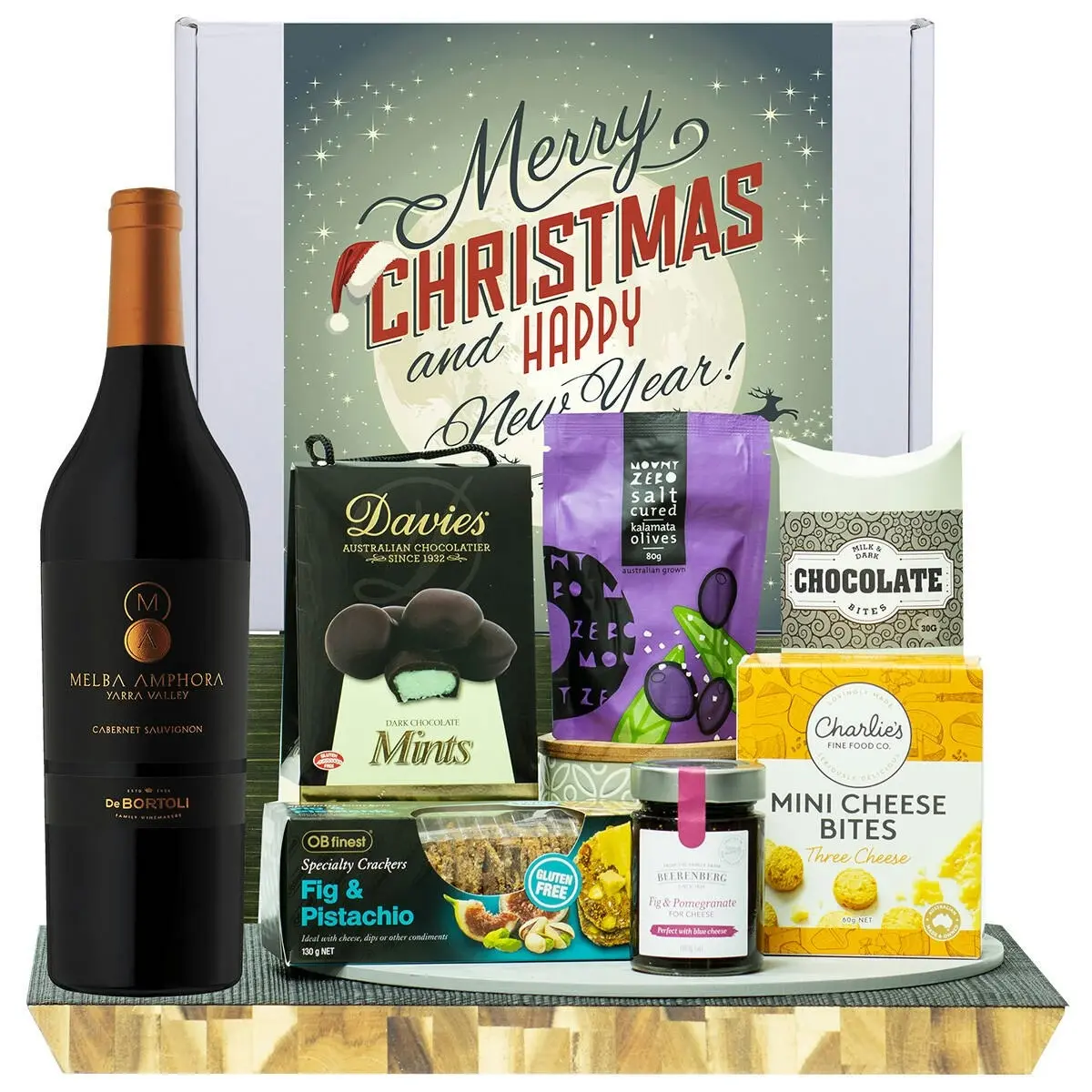 22233W Christmas Gourmet Hamper with De Bortoli Melba Amphora Cabernet Sauvignon