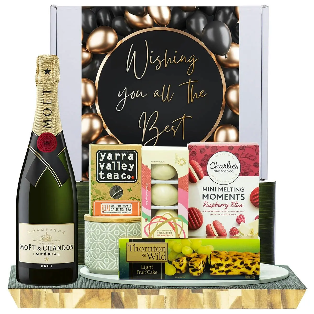 22361D All The Best Gourmet Hamper with Moet & Chandon