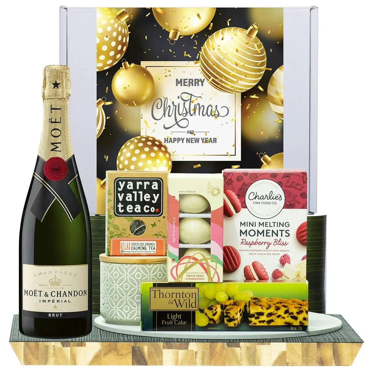 22361V Christmas Gourmet Hamper with Moet & Chandon