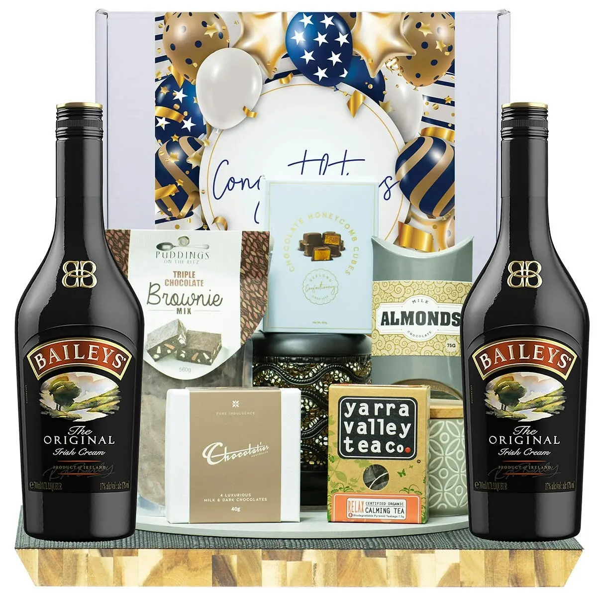 22572F Congratulations Gourmet Hamper with Baileys Irish Cream