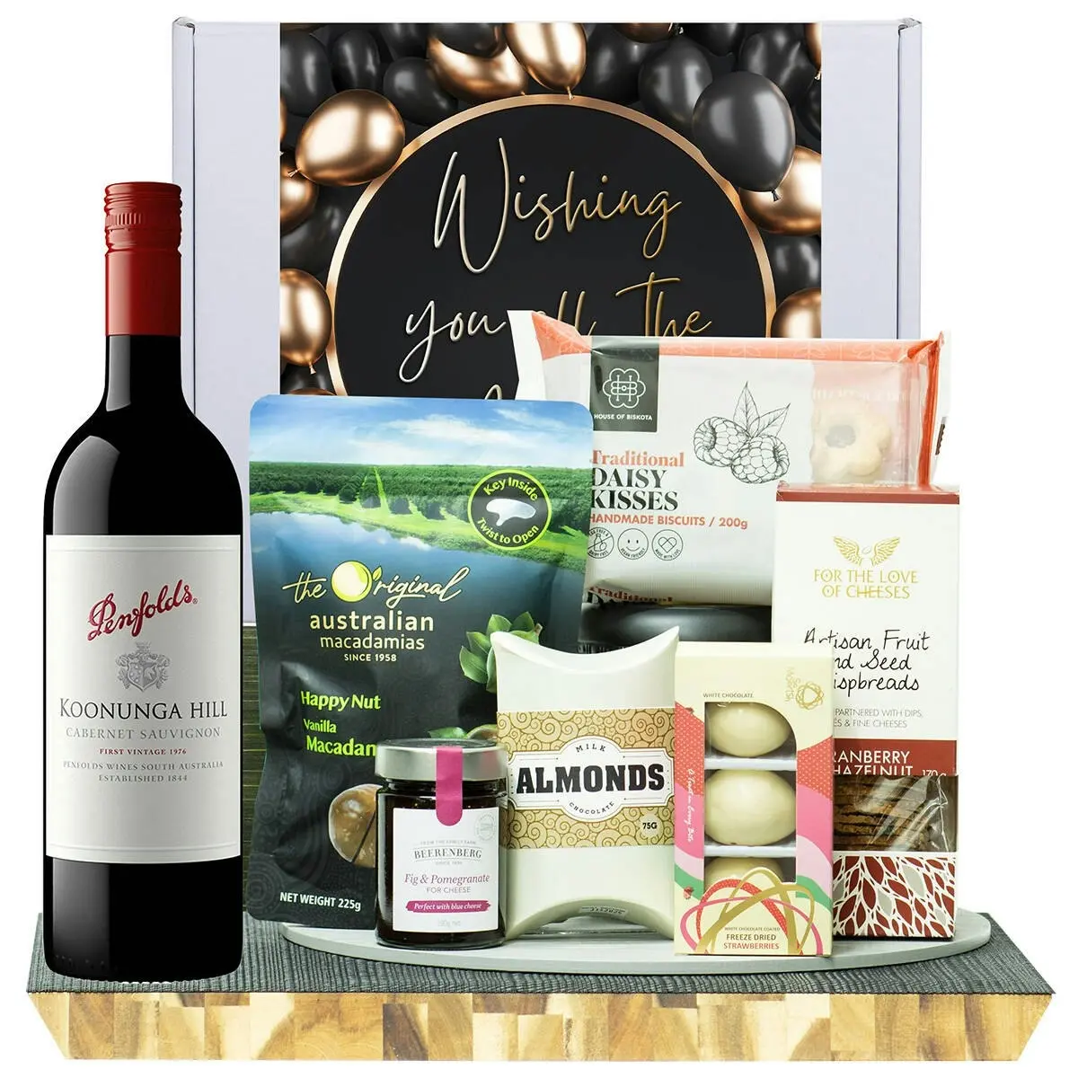 22702D All The Best Gourmet Hamper with Penfolds Koonunga Hill Cabernet Sauvignon