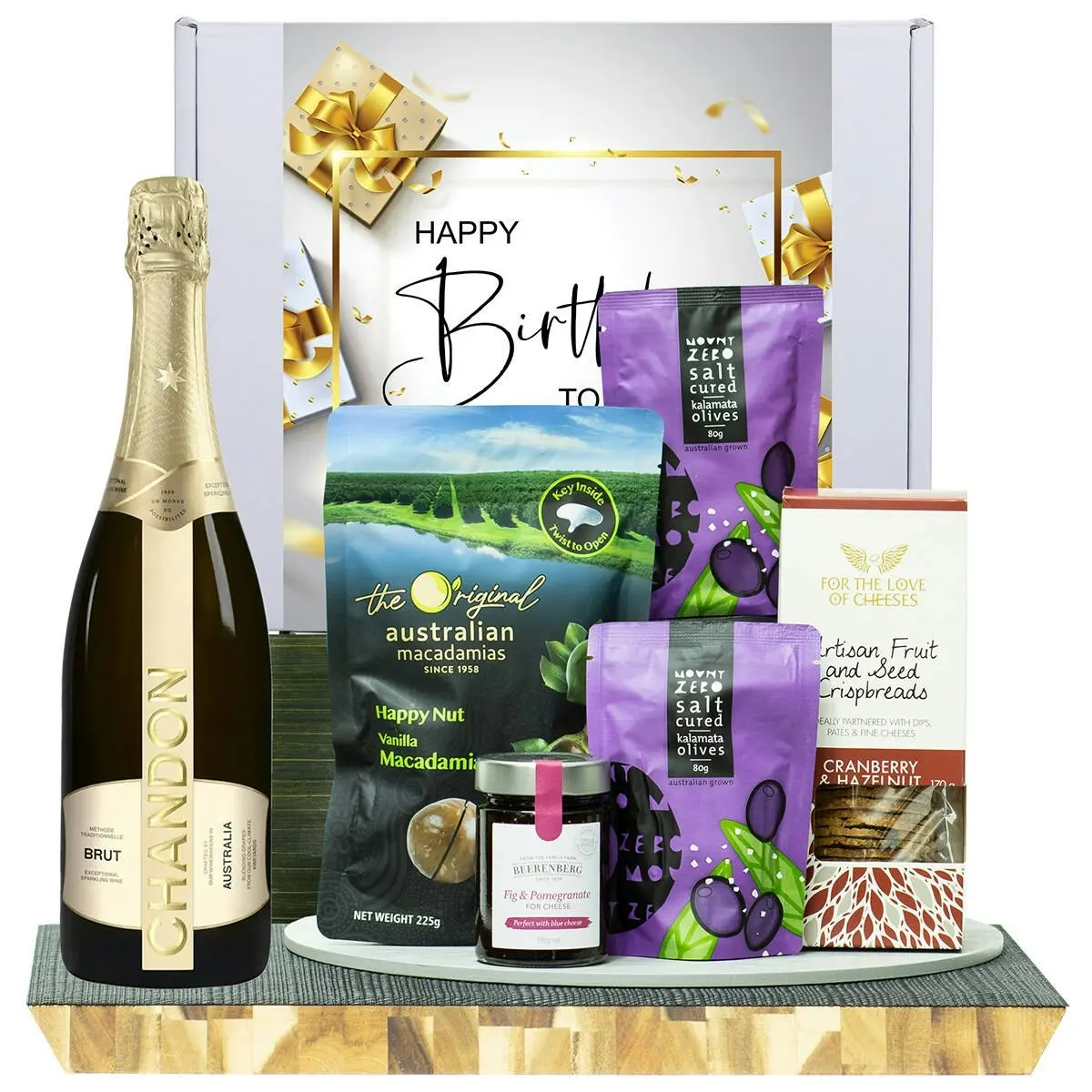 22863C Happy Birthday Gourmet Hamper with Chandon NV