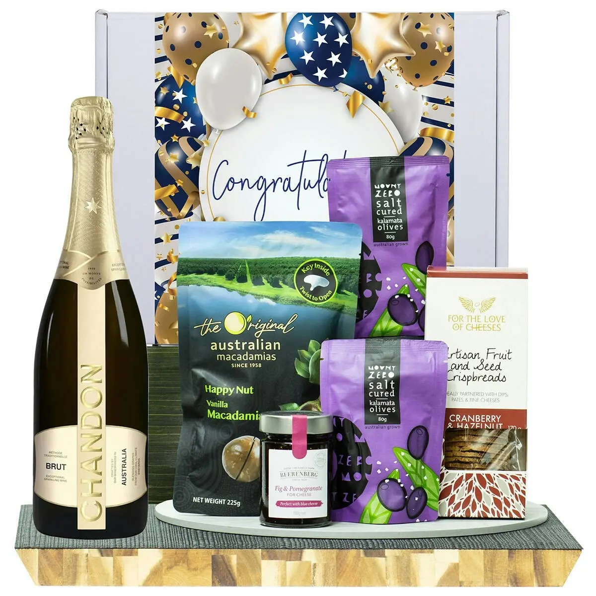 22863F Congratulations Gourmet Hamper with Chandon NV