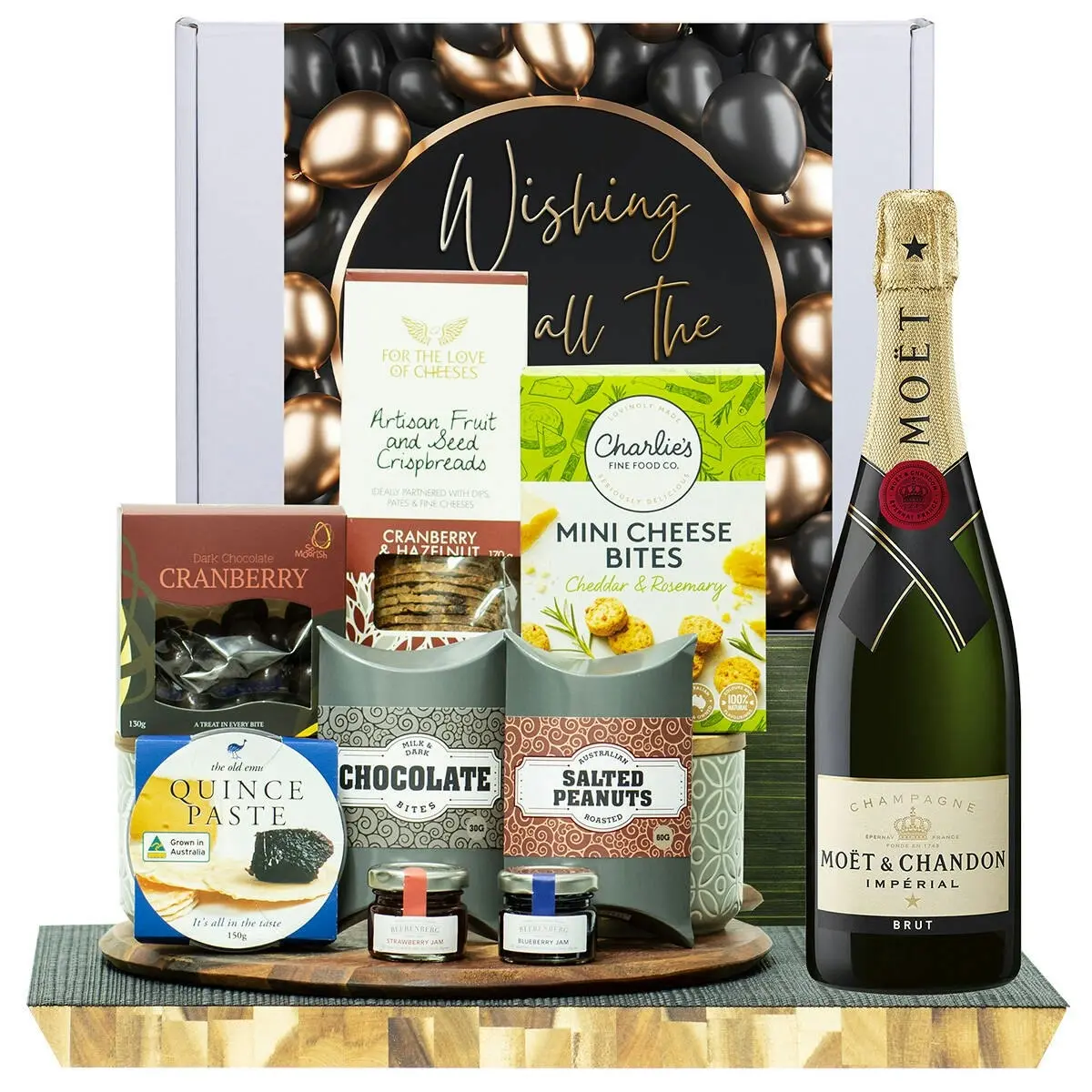 23361D All The Best Gourmet Hamper with Moet & Chandon