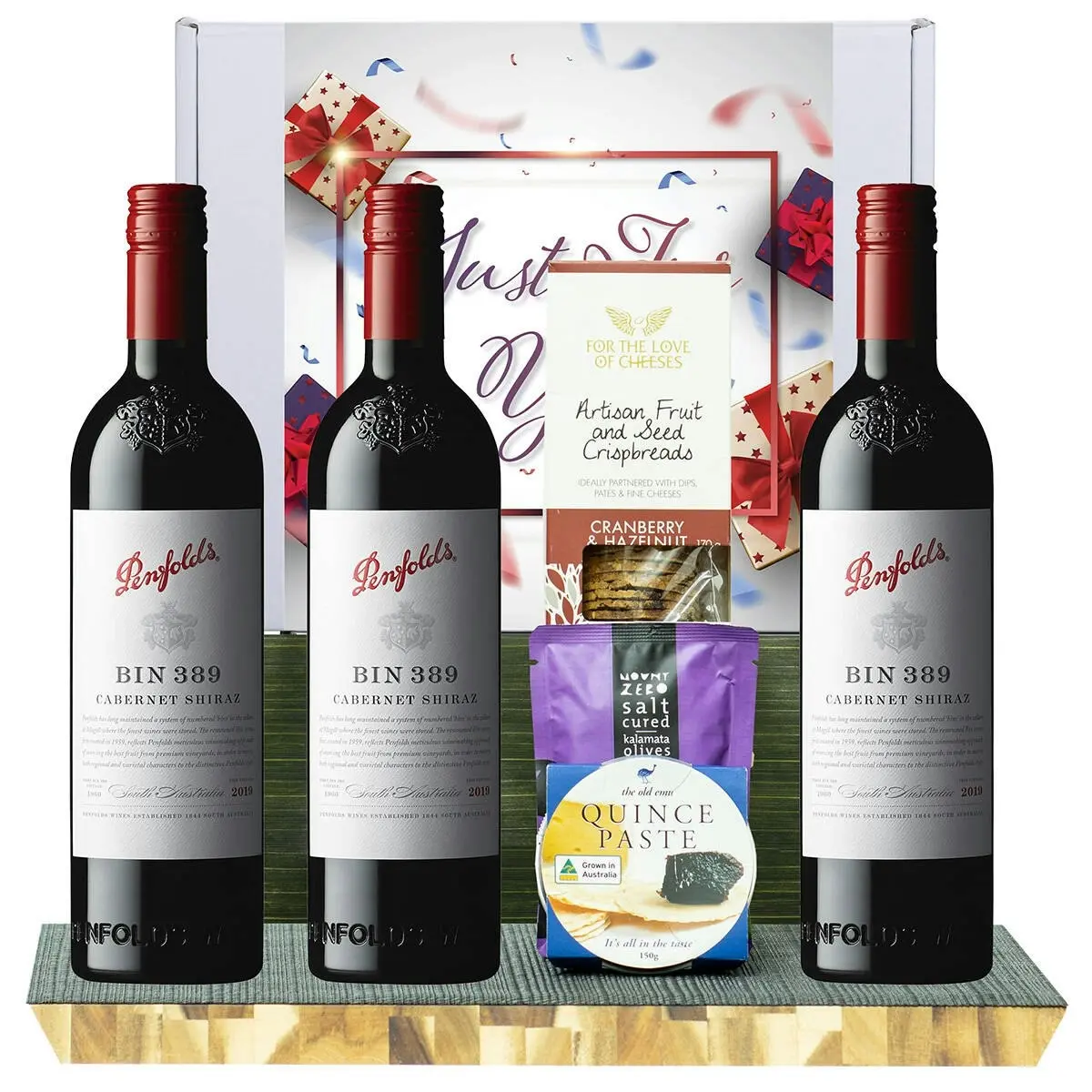 23709E Just For You Gourmet Hamper with Penfolds Bin 389 Cabernet Shiraz