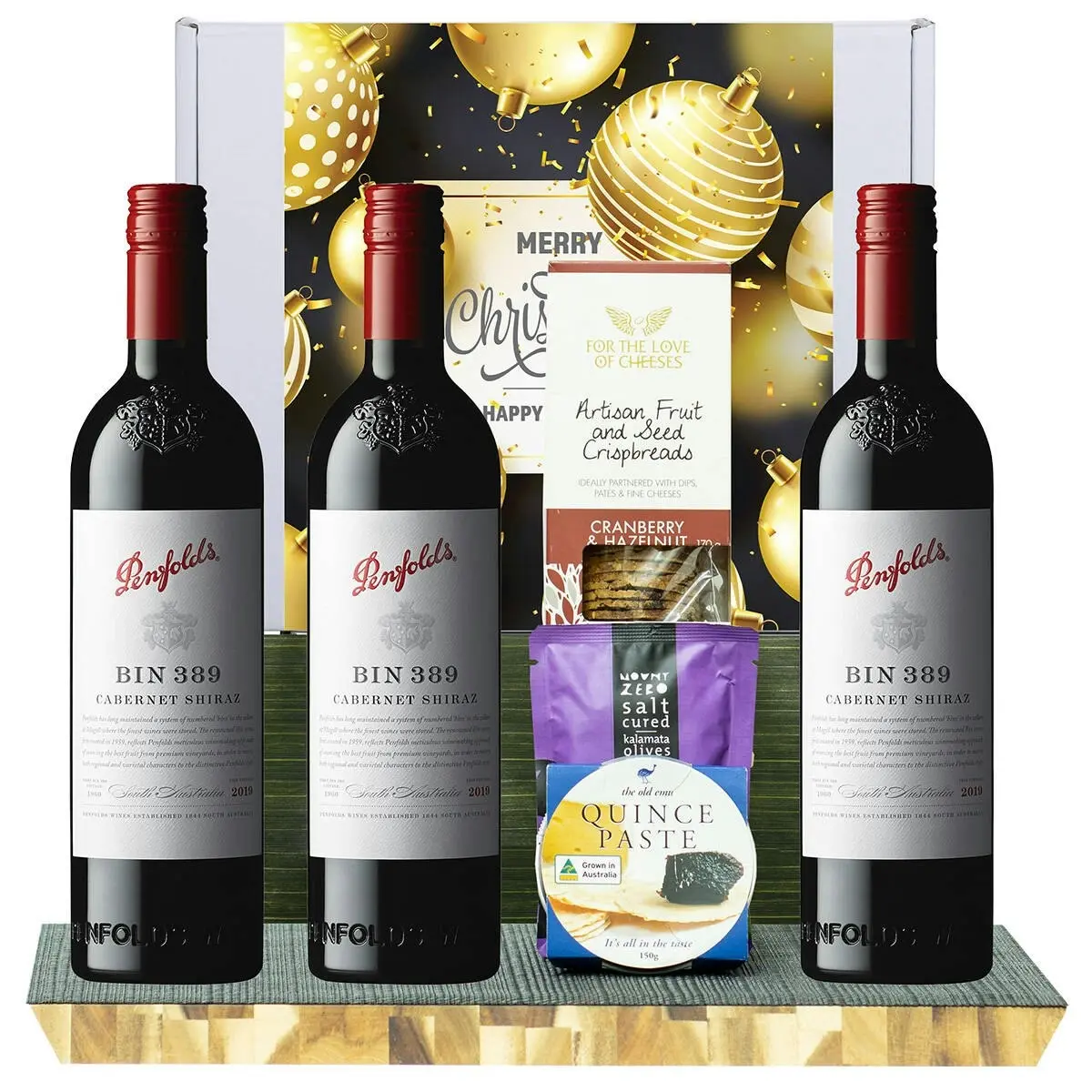 23709V Christmas Gourmet Hamper with Penfolds Bin 389 Cabernet Shiraz