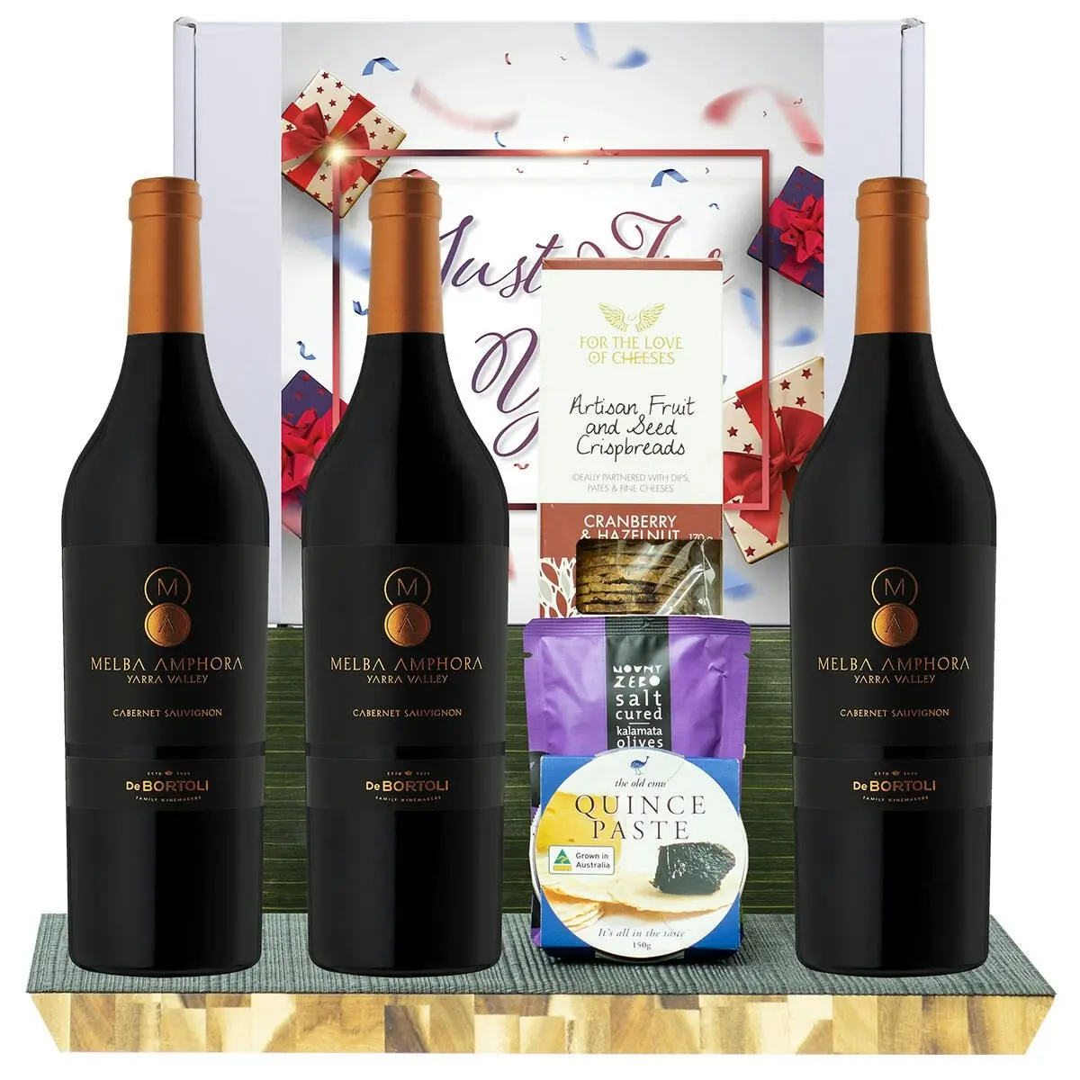 23733E Just For You Gourmet Hamper with De Bortoli Melba Amphora Cabernet Sauvignon