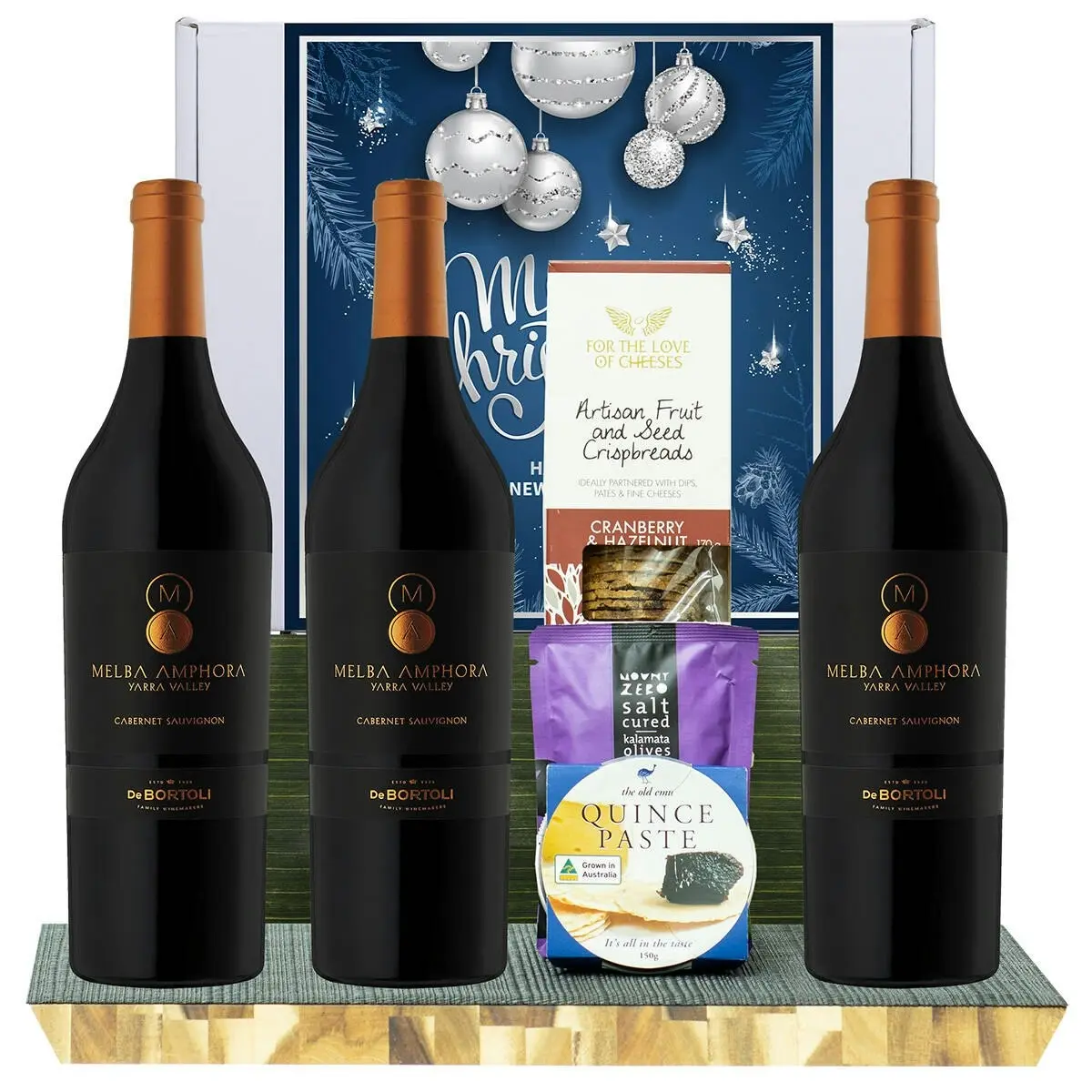 23733X Christmas Gourmet Hamper with De Bortoli Melba Amphora Cabernet Sauvignon