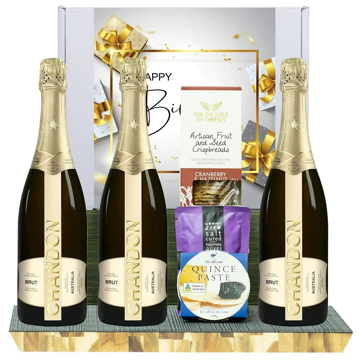 23763C Happy Birthday Gourmet Hamper with Chandon NV