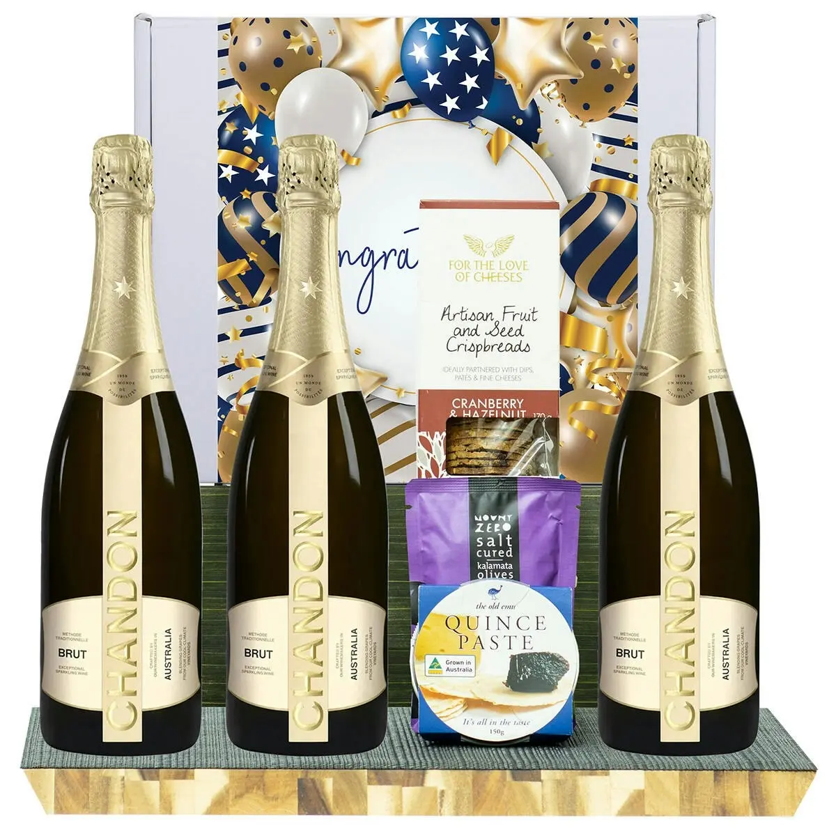 23763F Congratulations Gourmet Hamper with Chandon NV