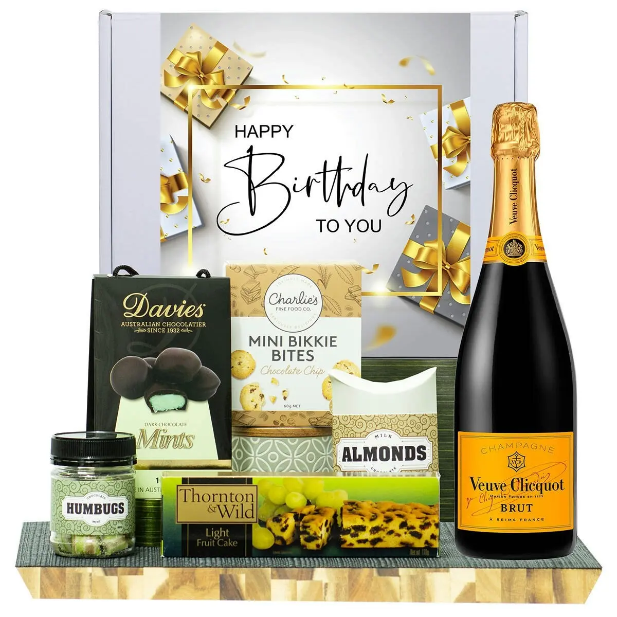 23862C Happy Birthday Gourmet Hamper with Veuve Clicquot Brut