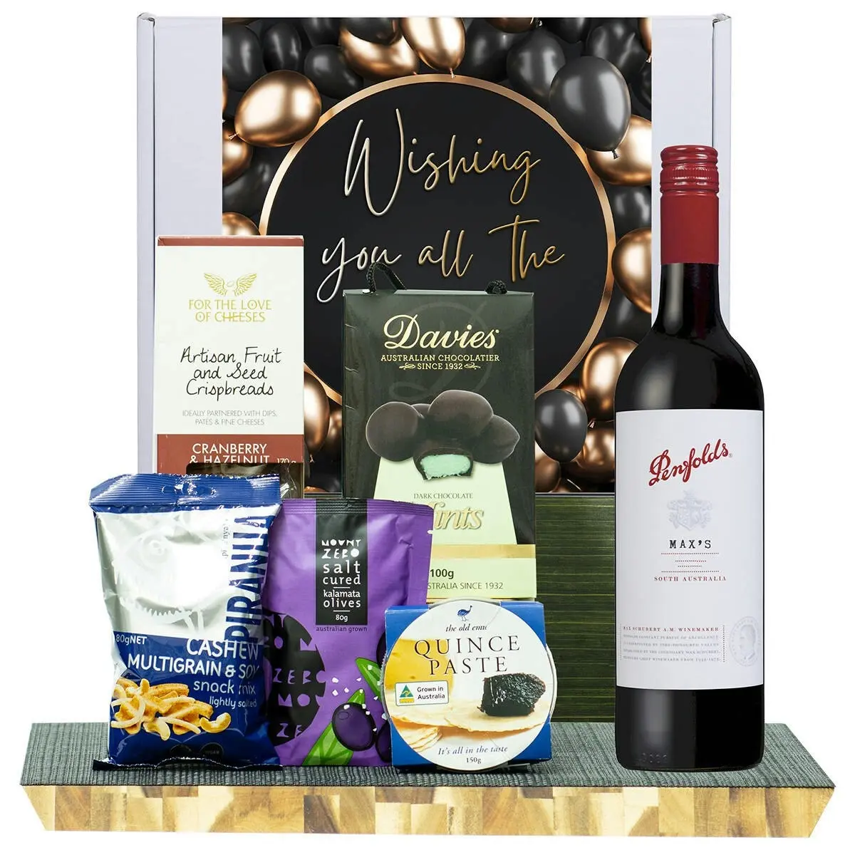 23905D All The Best Gourmet Hamper with Penfolds Max’s Cabernet Sauvignon