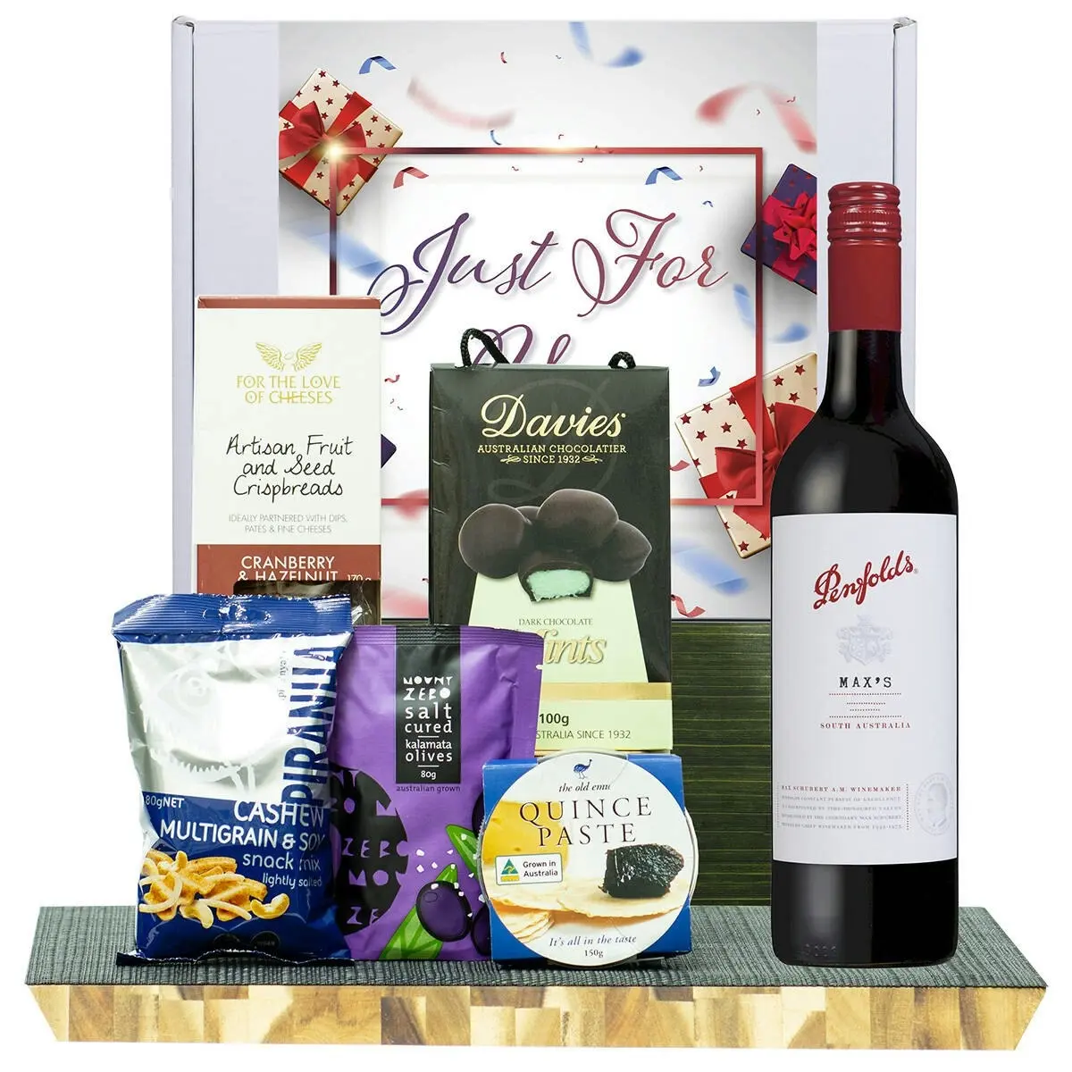 23905E Just For You Gourmet Hamper with Penfolds Max’s Cabernet Sauvignon