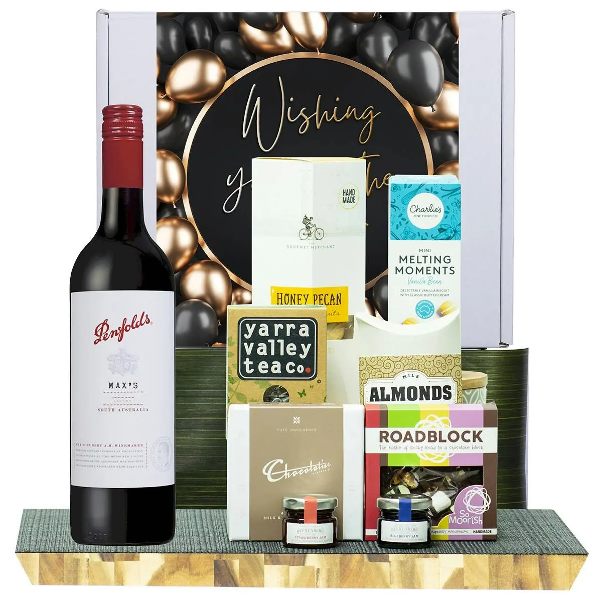 24105D All The Best Gourmet Hamper with Penfolds Max’s Cabernet Sauvignon