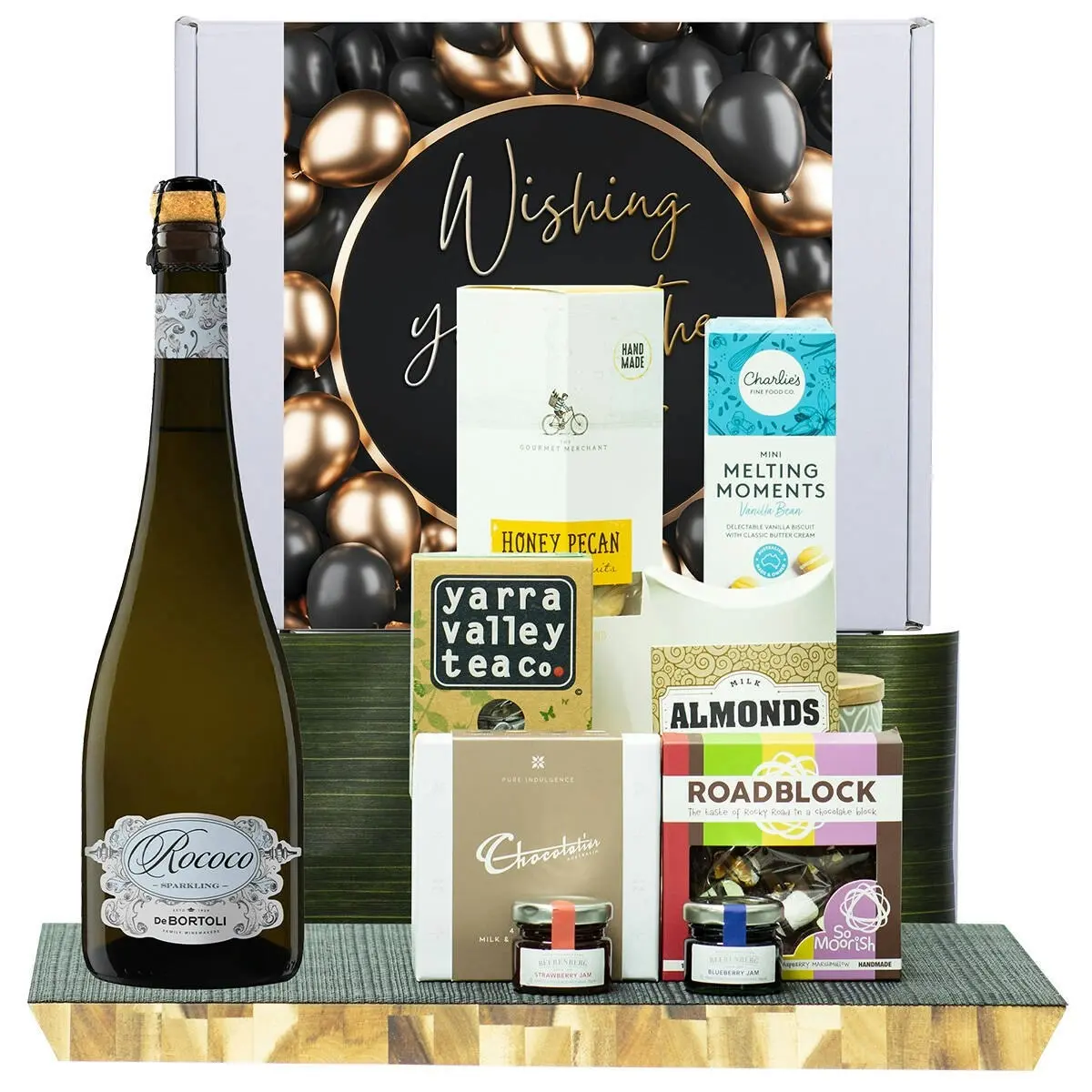 24136D All The Best Gourmet Hamper with De Bortoli Rococo Premium Cuvee