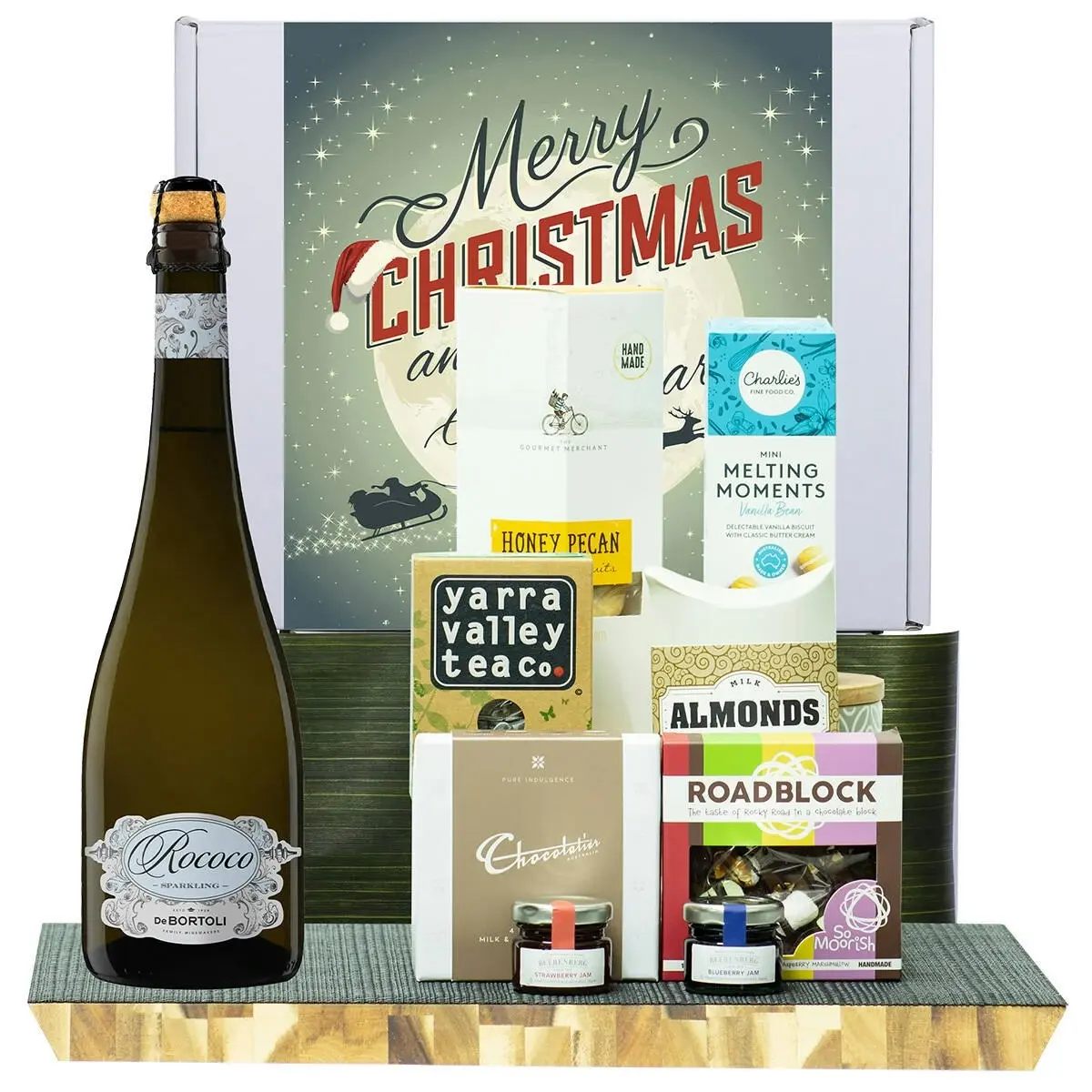 24136W Christmas Gourmet Hamper with De Bortoli Rococo Premium Cuvee